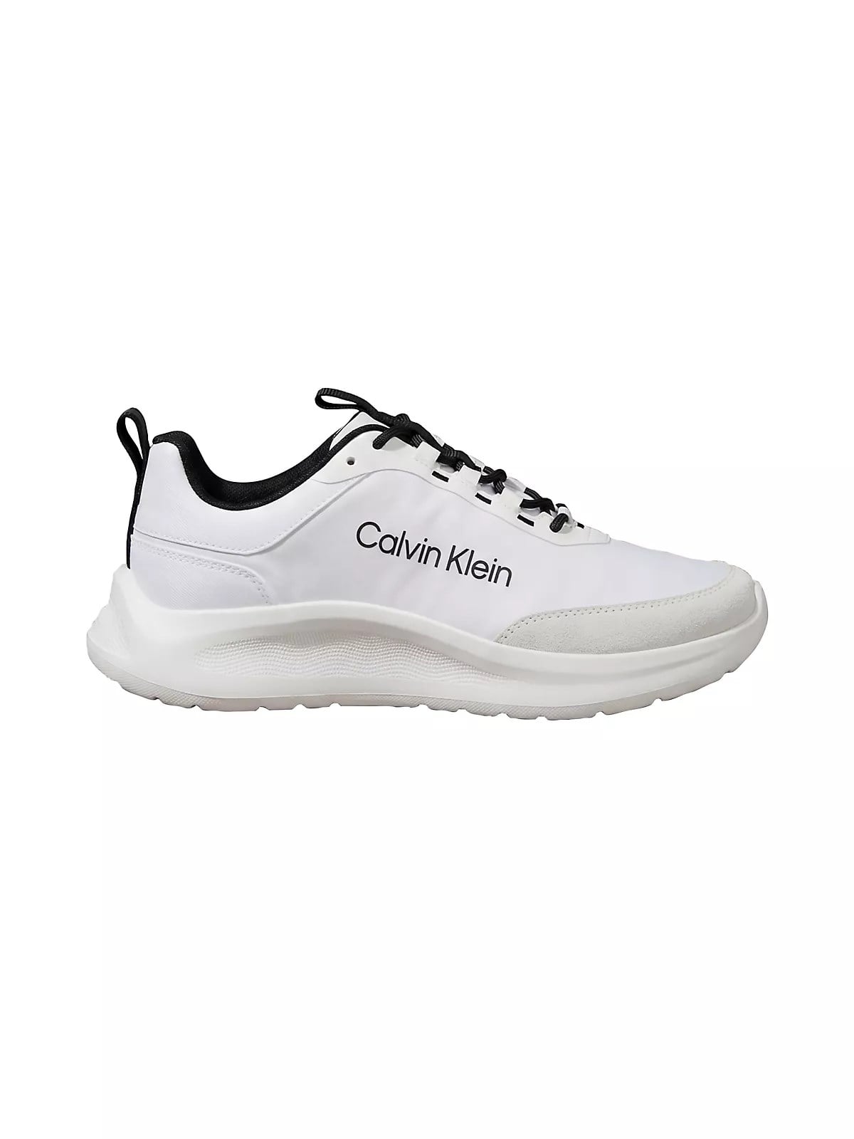Calvin Klein Calvin Klein Erkek Düşük Bilekli Ortopedik Tabanlı CK Logo Detaylı Beyaz Sneaker HM0HM02342-01W