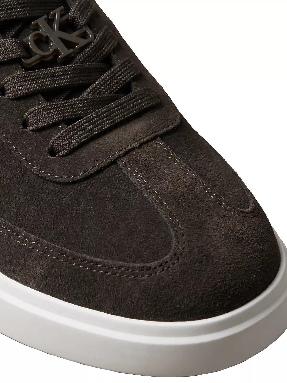 Calvin Klein Calvin Klein Erkek Düşük Bilekli Rahat Taban Ck Logolu Süet Koyu Kahve Sneaker HM0HM02201-BAM