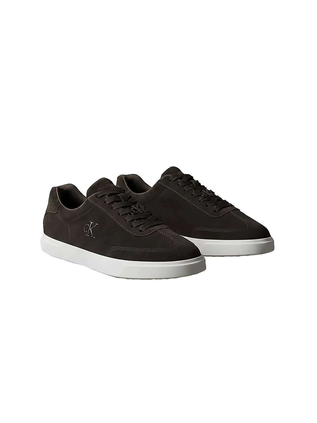 Calvin Klein Calvin Klein Erkek Düşük Bilekli Rahat Taban Ck Logolu Süet Koyu Kahve Sneaker HM0HM02201-BAM