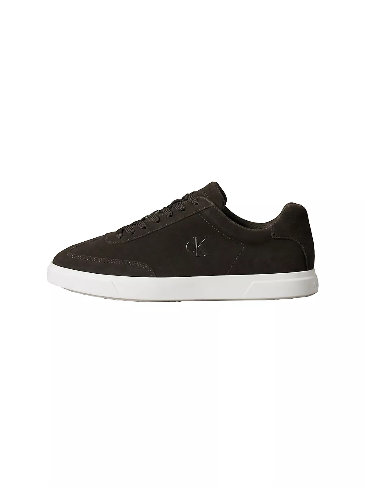 Calvin Klein Calvin Klein Erkek Düşük Bilekli Rahat Taban Ck Logolu Süet Koyu Kahve Sneaker HM0HM02201-BAM