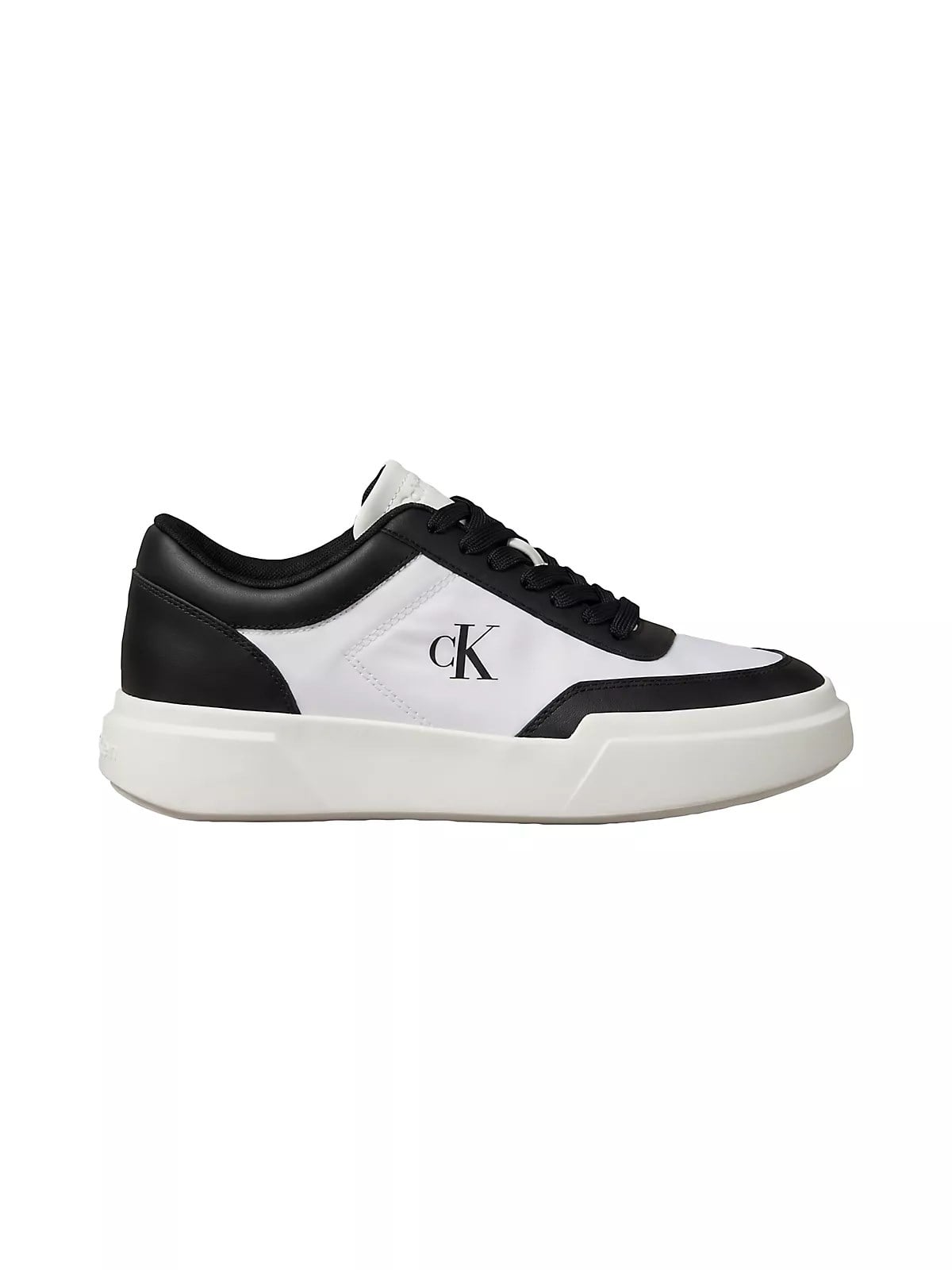 Calvin Klein Calvin Klein Erkek Düşük Bilekli CK Logo İmzalı Deri Beyaz Sneaker HM0HM02326-01W