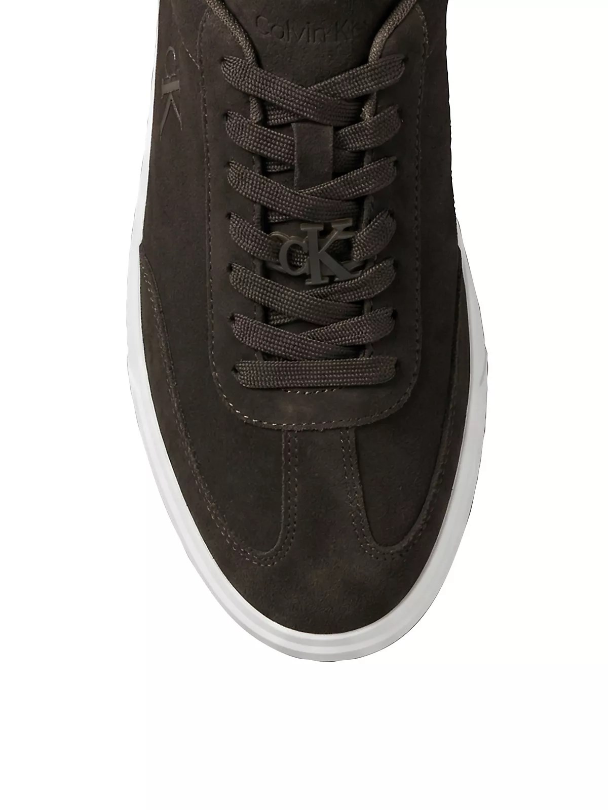 Calvin Klein Calvin Klein Erkek Düşük Bilekli Rahat Taban Ck Logolu Süet Koyu Kahve Sneaker HM0HM02201-BAM