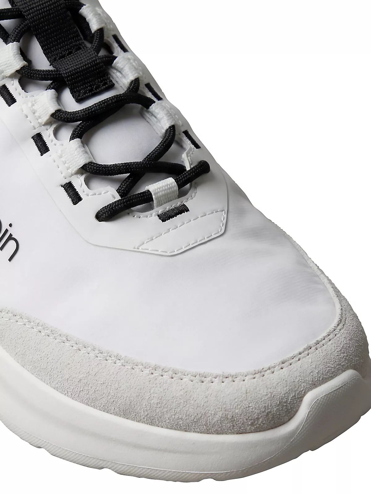 Calvin Klein Calvin Klein Erkek Düşük Bilekli Ortopedik Tabanlı CK Logo Detaylı Beyaz Sneaker HM0HM02342-01W