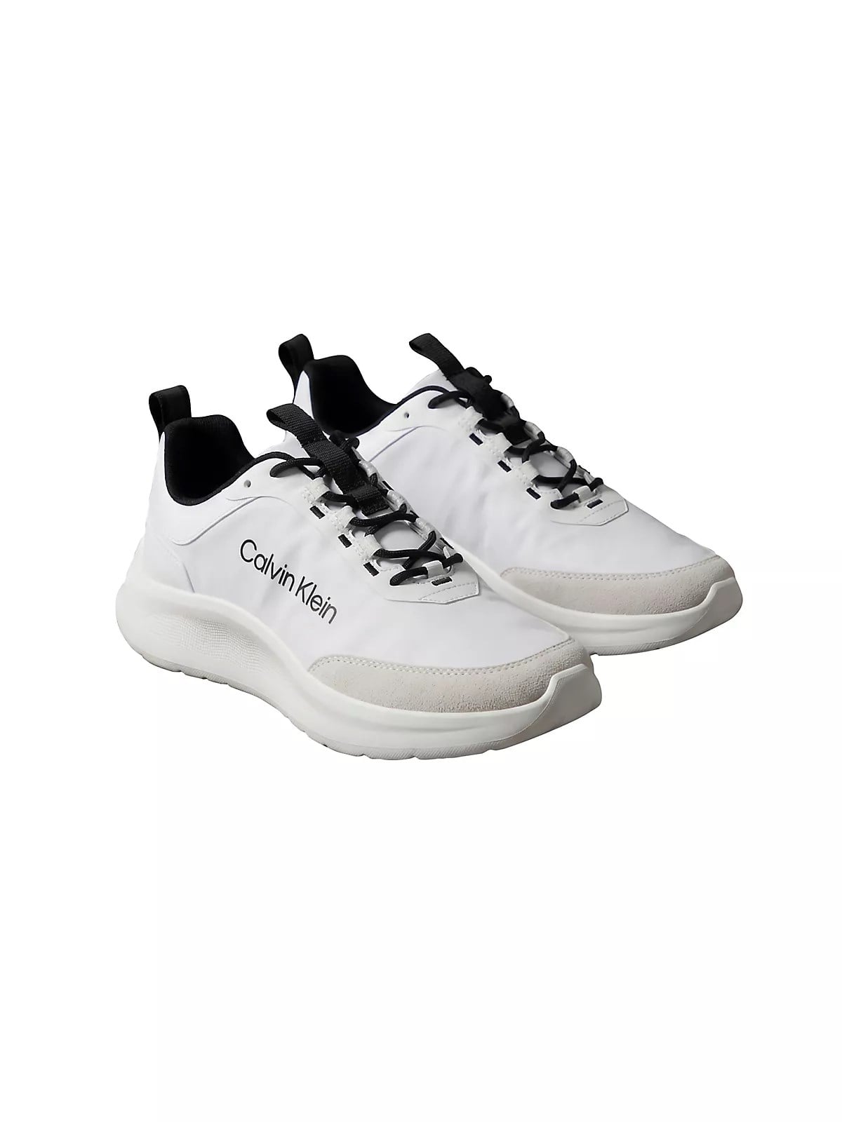 Calvin Klein Calvin Klein Erkek Düşük Bilekli Ortopedik Tabanlı CK Logo Detaylı Beyaz Sneaker HM0HM02342-01W