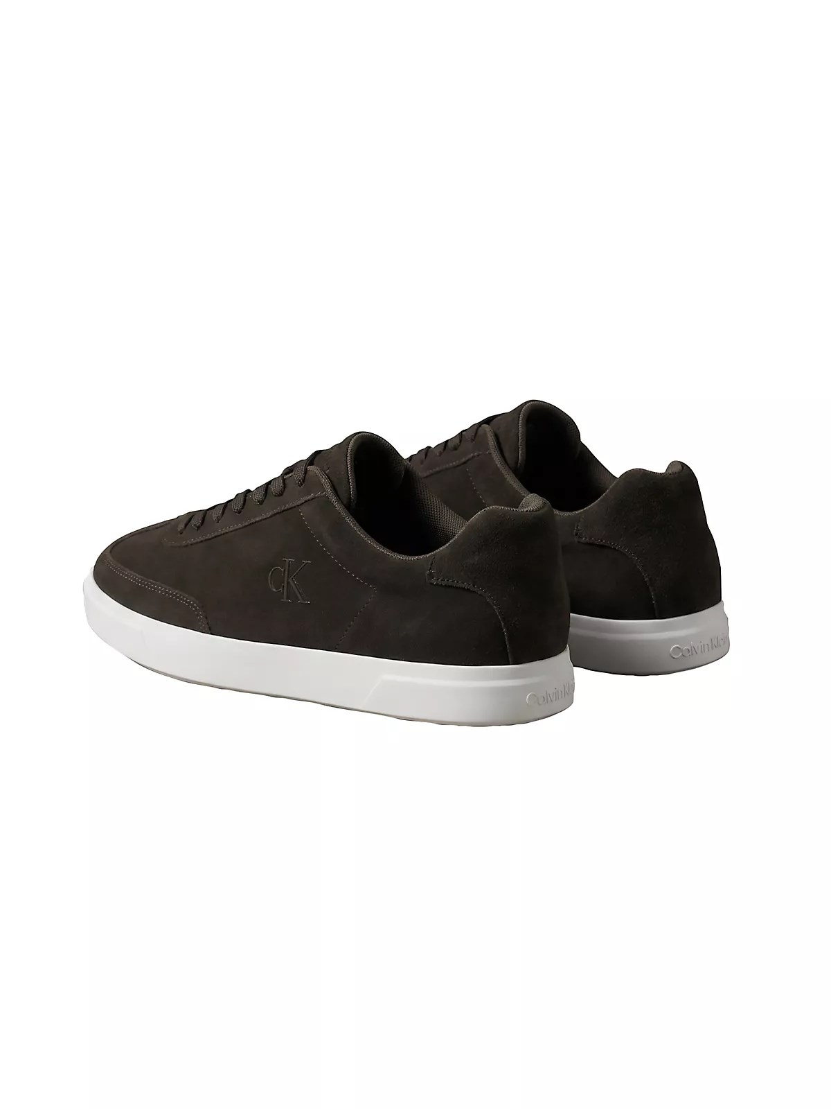 Calvin Klein Calvin Klein Erkek Düşük Bilekli Rahat Taban Ck Logolu Süet Koyu Kahve Sneaker HM0HM02201-BAM