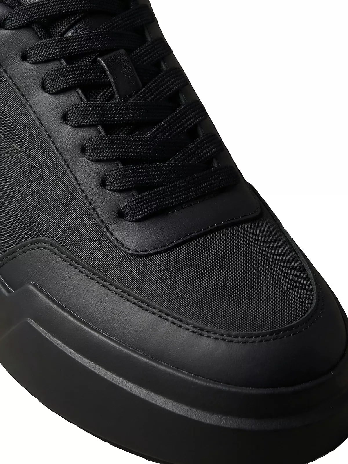 Calvin Klein Calvin Klein Erkek Düşük Bilekli CK Logo İmzalı Deri Siyah Sneaker HM0HM02326-0GJ