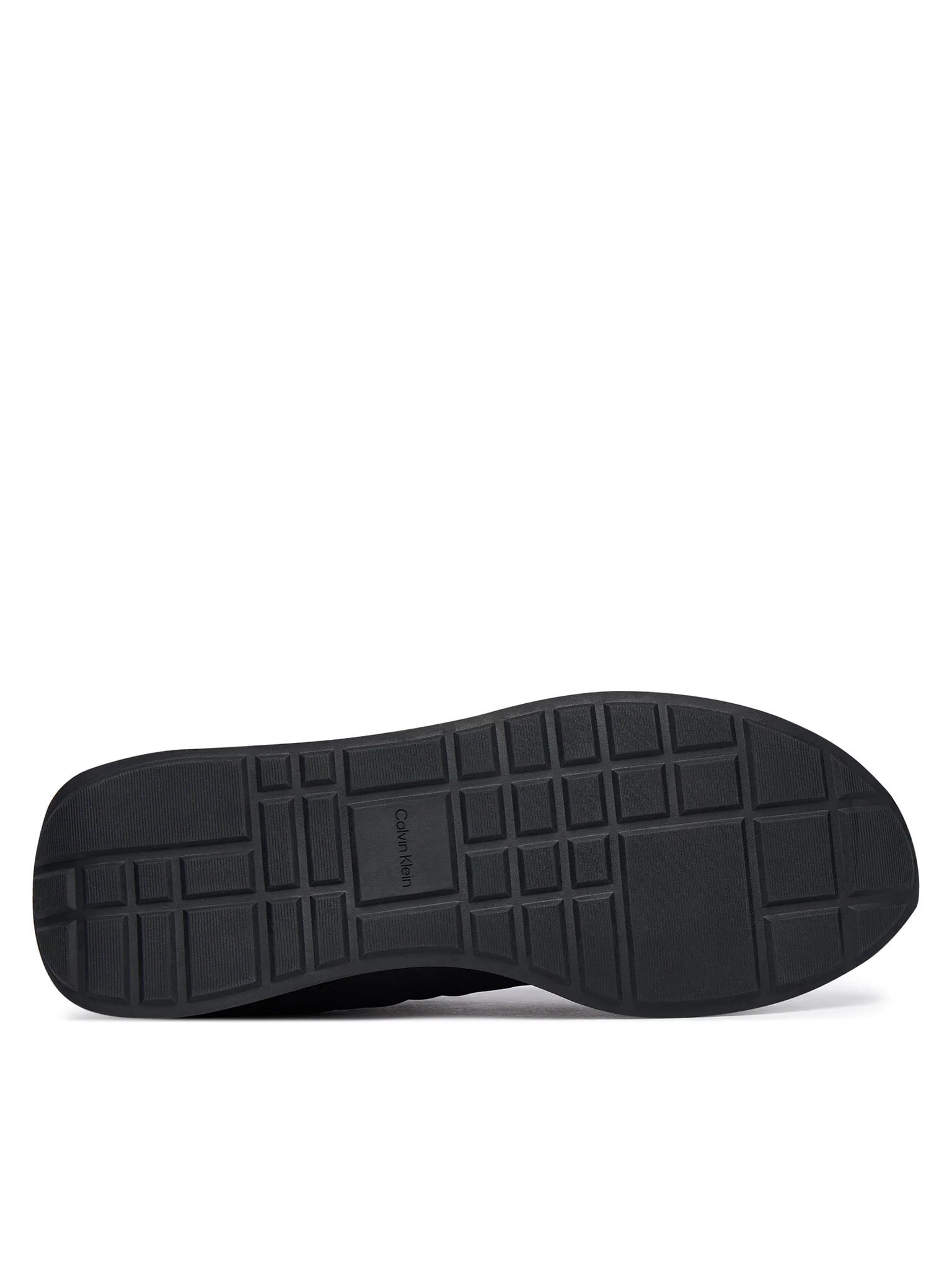 Calvin Klein Calvin Klein Erkek Düz Rahat Taban Bağlamalı CK Yazı Desenli Deri Siyah Sneaker YM0YM01361-0GM