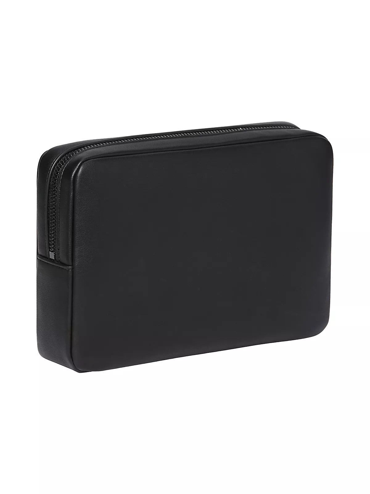 Calvin Klein Calvin Klein Erkek Fermuar Kapama Deri CK Desen İç Bölme Siyah Cüzdan LV04D1257G-UB1