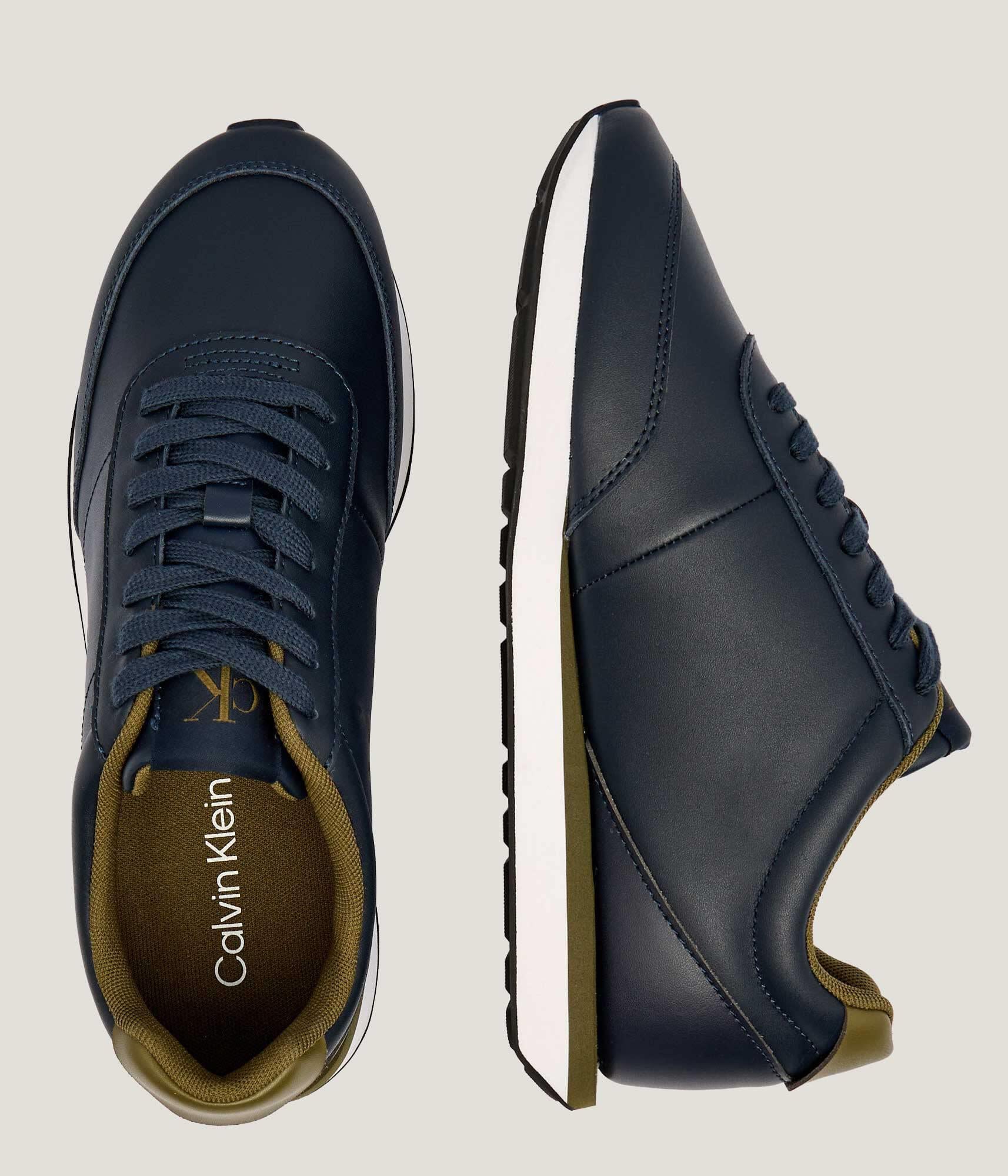 Calvin Klein Calvin Klein Erkek Kalın Rahat Taban Bağcıklı Deri Lacivert Sneaker YM0YM01355-0ZT