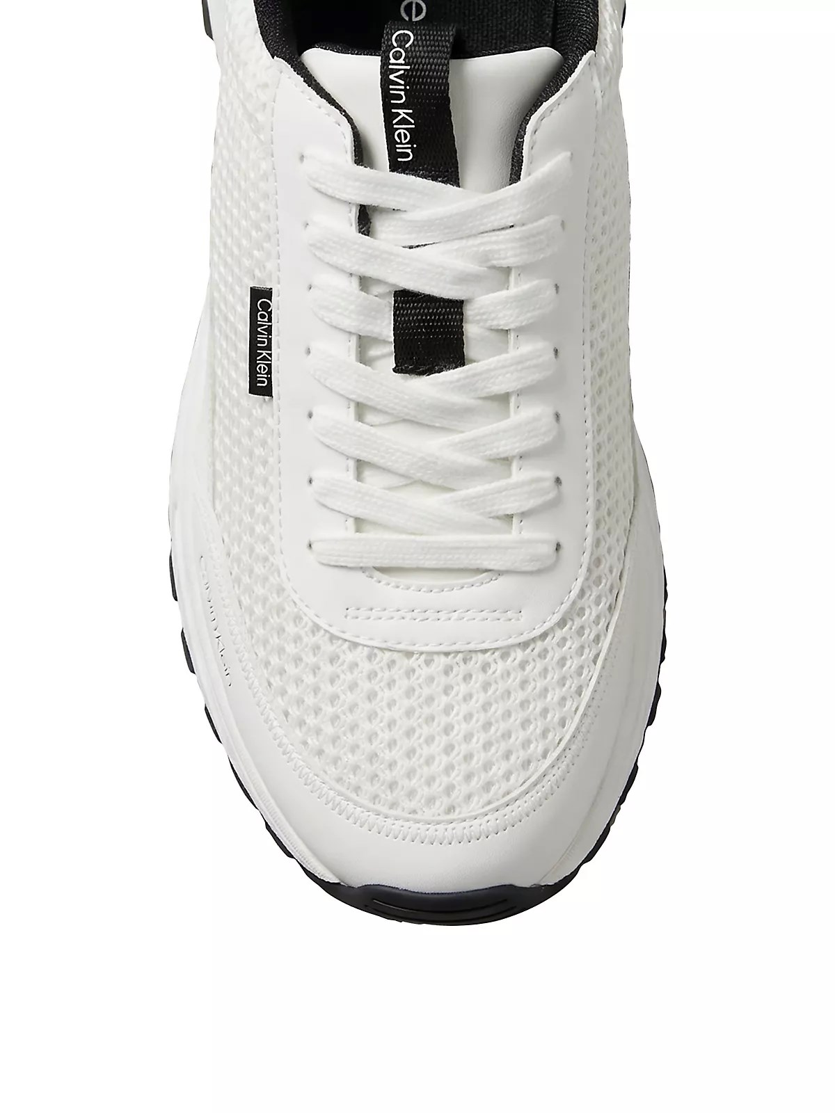 Calvin Klein Calvin Klein Erkek Kalın Topuk Deri Bağcıklı Rahat Taban Beyaz Sneaker HM0HM02240-01W