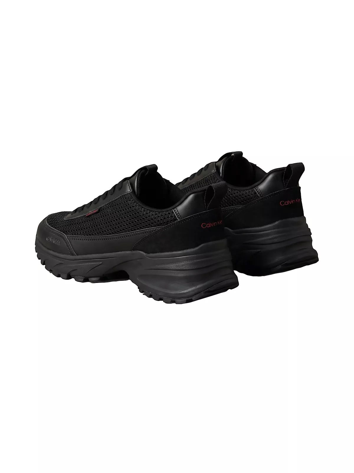 Calvin Klein Calvin Klein Erkek Kalın Topuk Deri Bağcıklı Rahat Taban Siyah Sneaker HM0HM02240-06U