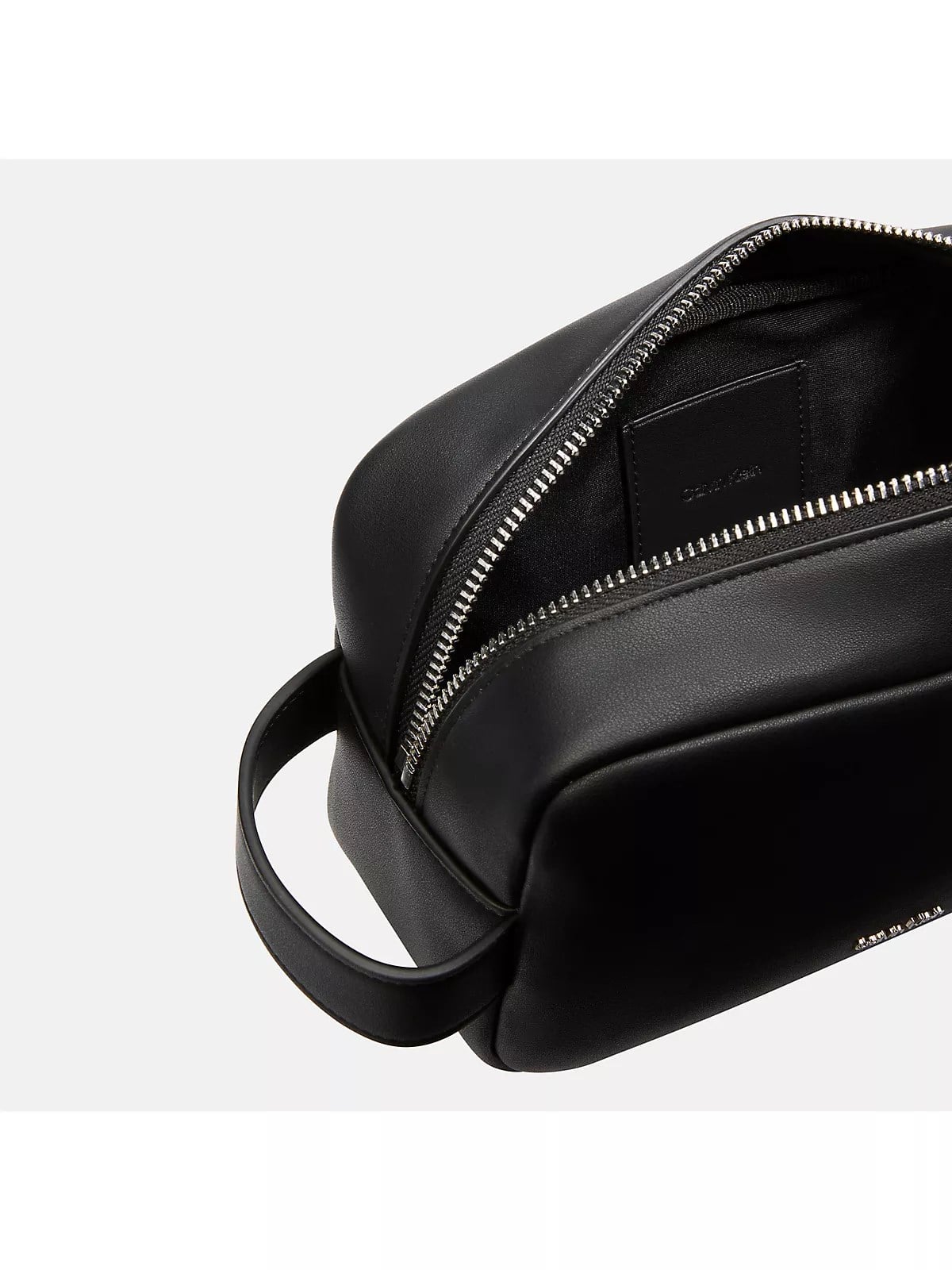 Calvin Klein Calvin Klein Erkek Kalın Kısa Kulp Deri Fermuar Kapama Siyah Çanta LV04D1227G-UB1