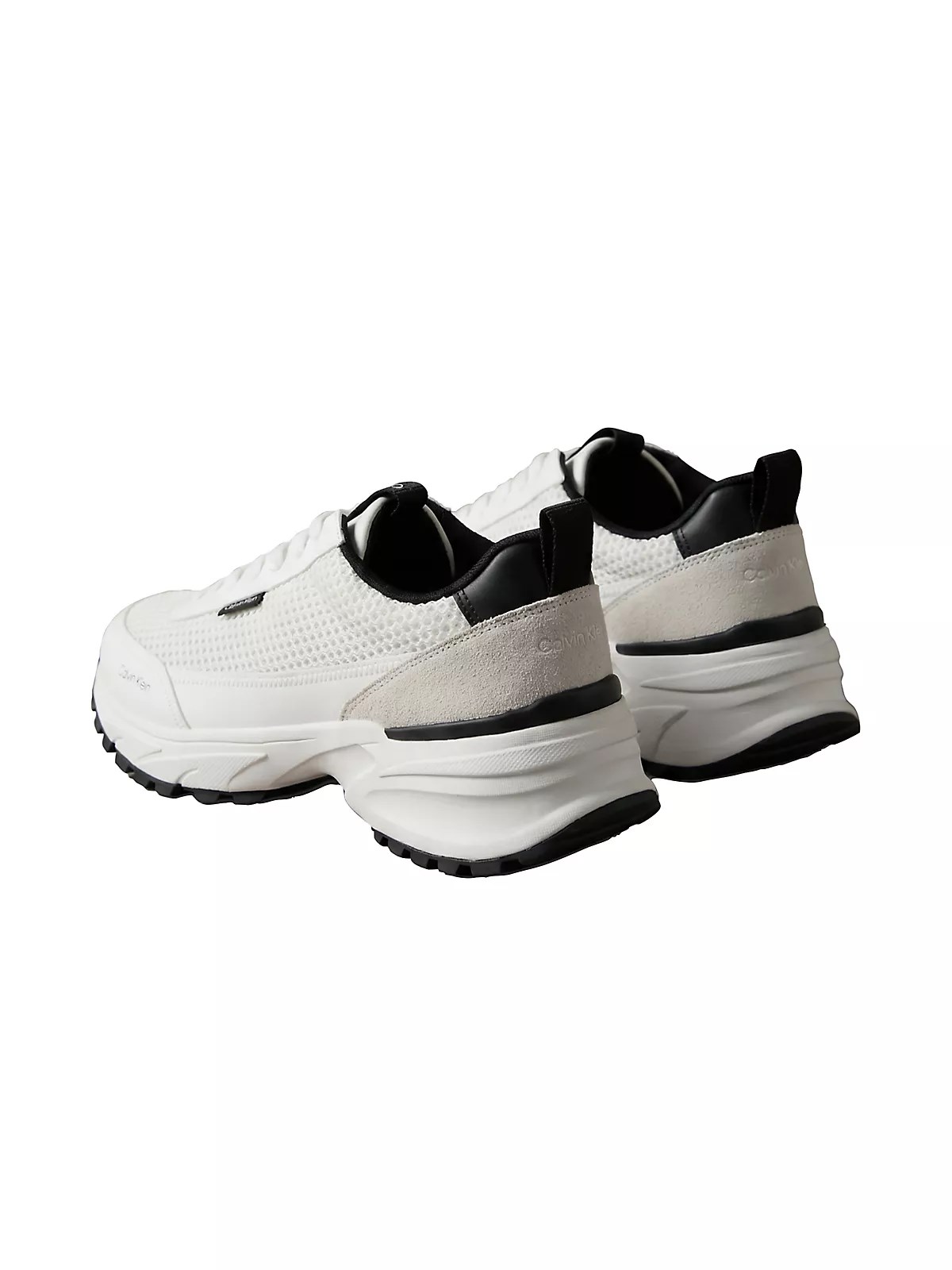 Calvin Klein Calvin Klein Erkek Kalın Topuk Deri Bağcıklı Rahat Taban Beyaz Sneaker HM0HM02240-01W