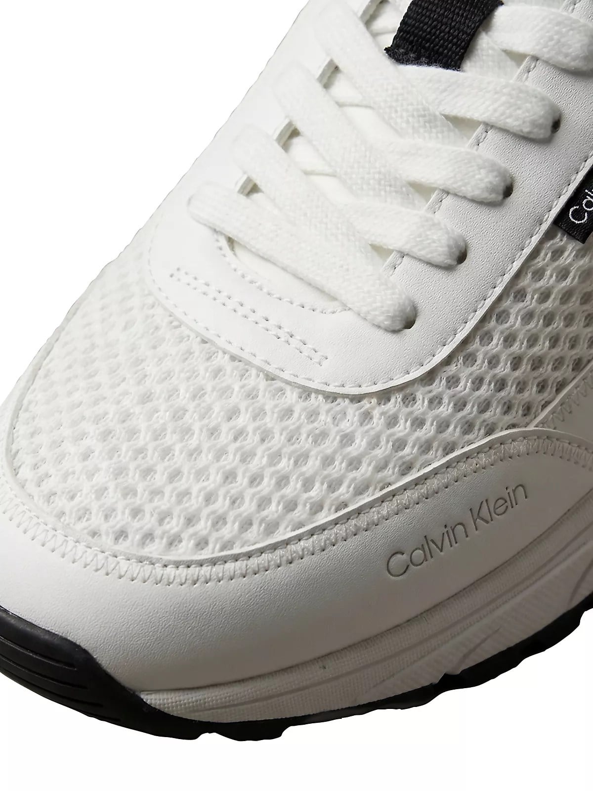 Calvin Klein Calvin Klein Erkek Kalın Topuk Deri Bağcıklı Rahat Taban Beyaz Sneaker HM0HM02240-01W