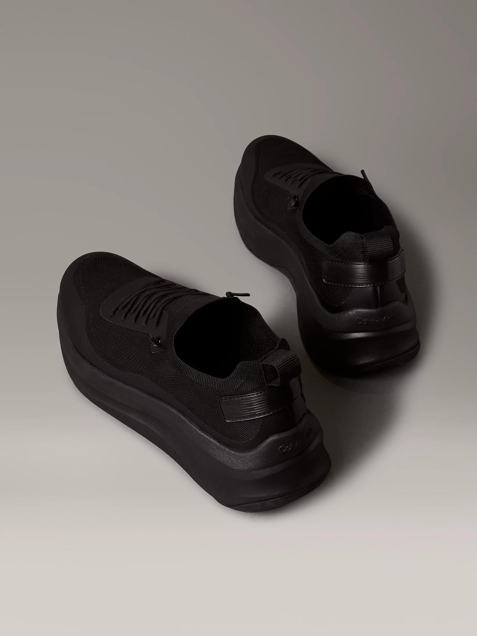 Calvin Klein Calvin Klein Erkek Kalın ve Rahat Tabanlı File Detaylı Siyah Sneaker YM0YM01457-0GJ