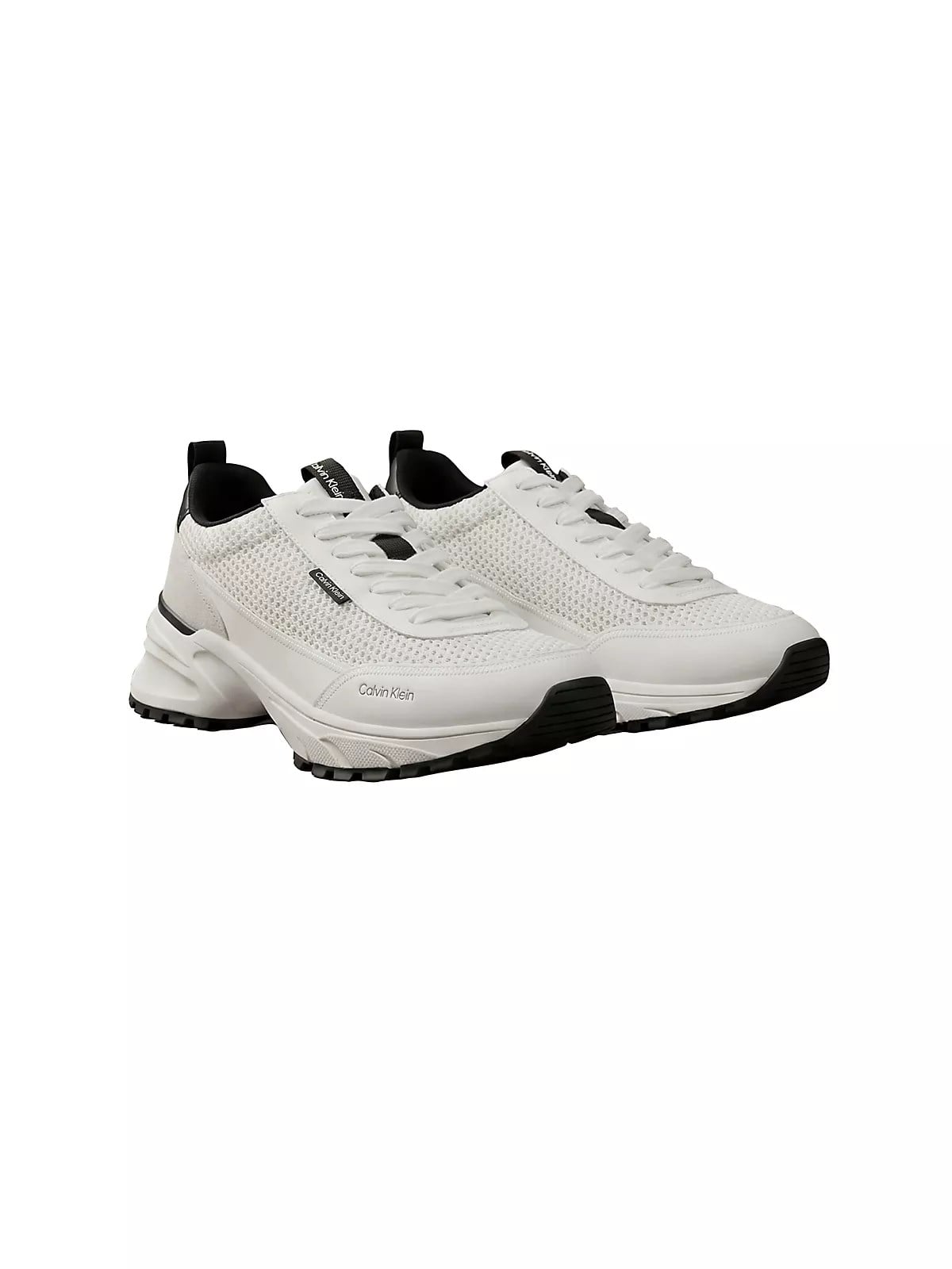 Calvin Klein Calvin Klein Erkek Kalın Topuk Deri Bağcıklı Rahat Taban Beyaz Sneaker HM0HM02240-01W