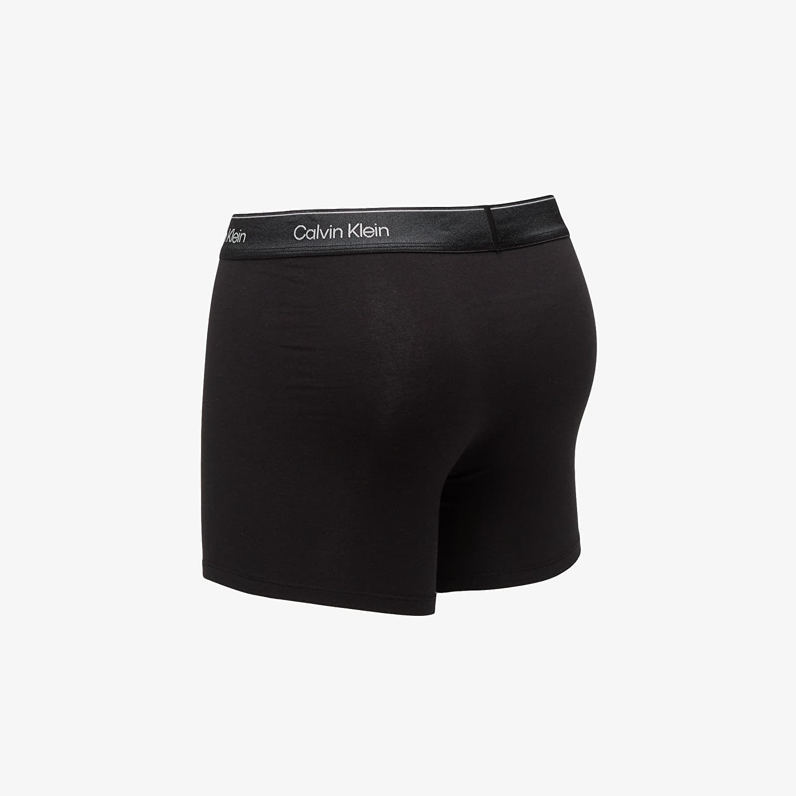 Calvin Klein Calvin Klein Erkek Logo İmzalı Elastik Bel Bantlı Pamuklu Üçlü Paket Siyah Boxer LV00NB4576-UB1