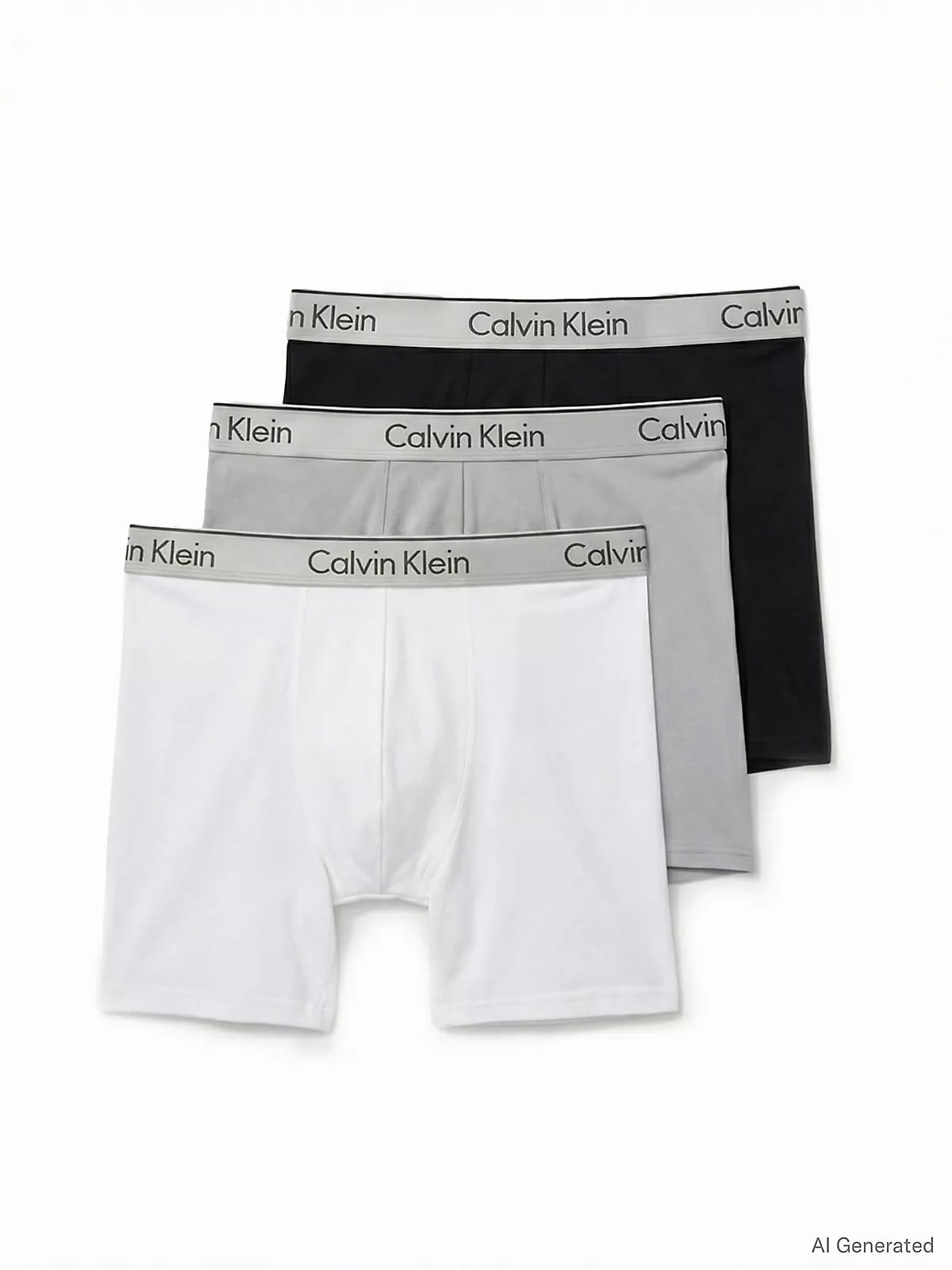 Calvin Klein Calvin Klein Erkek Logo İmzalı Elastik Bel Bantlı Pamuklu Üçlü Paket Gri Boxer LV00NB4576-4XK