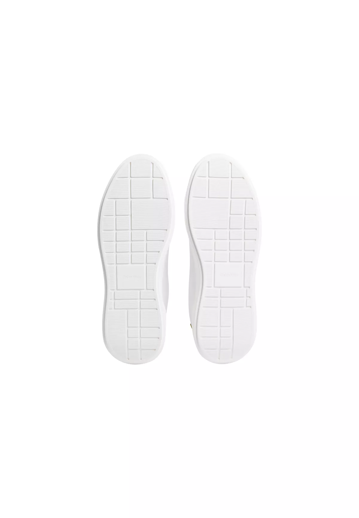 Calvin Klein Calvin Klein Erkek Logo Kabartmalı Düşük Bilekli %100 Deri Beyaz Sneaker YM0YM01344-0LE