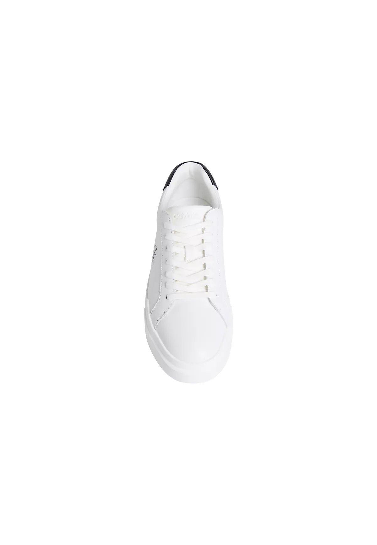 Calvin Klein Calvin Klein Erkek Logo Kabartmalı Düşük Bilekli %100 Deri Beyaz1 Sneaker YM0YM01344-06X
