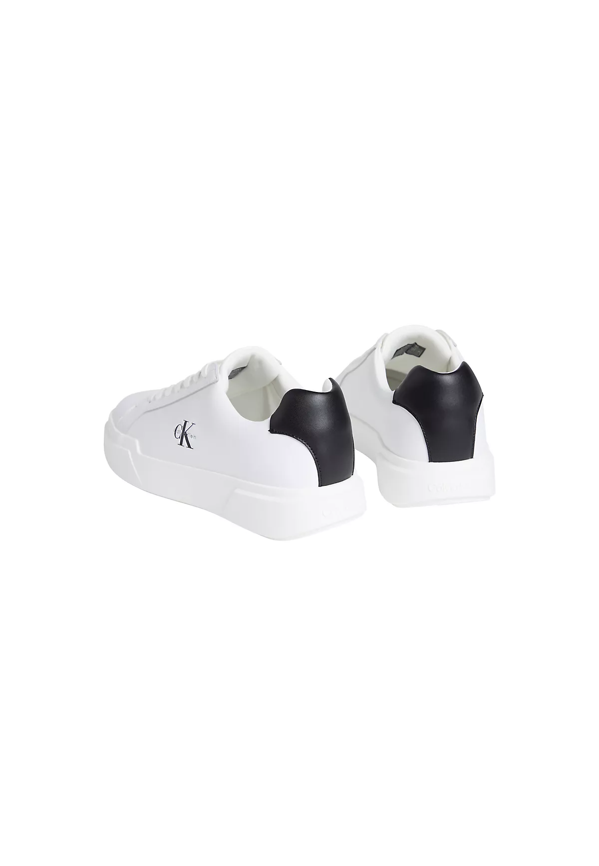 Calvin Klein Calvin Klein Erkek Logo Kabartmalı Düşük Bilekli %100 Deri Beyaz1 Sneaker YM0YM01344-06X