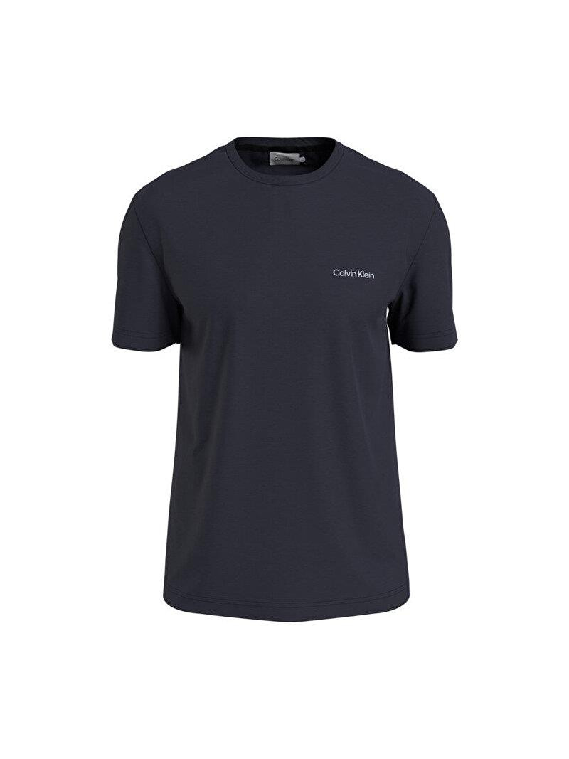 Calvin Klein Calvin Kleın Erkek Logolu Kısa Kollu Pamuklu Mavi T-Shirt K10K109894-CHW