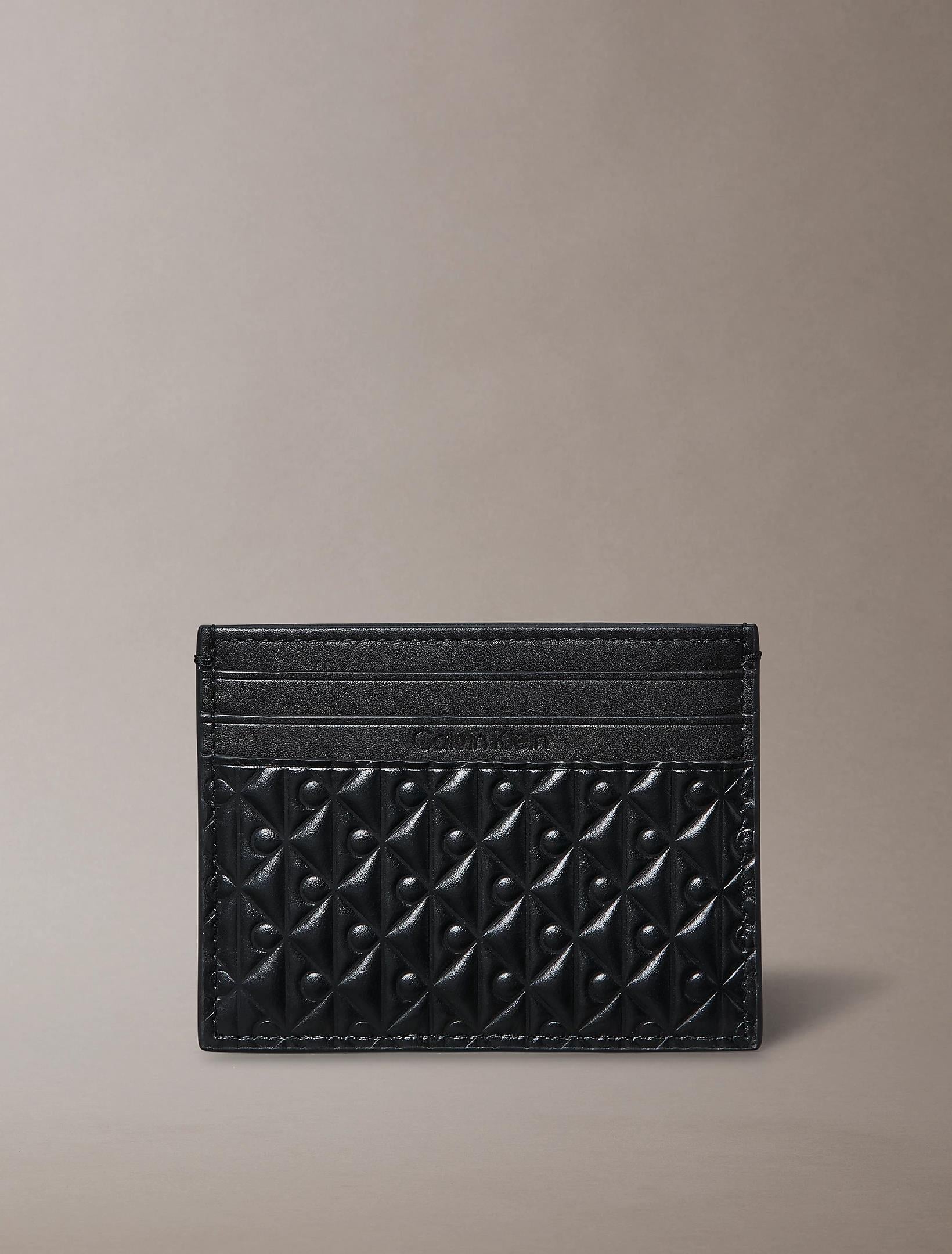 Calvin Klein Calvin Klein Erkek Logolu Deri Kart Bölmeli Günlük Kullanım Siyah Cüzdan LV04D1128G-UB1