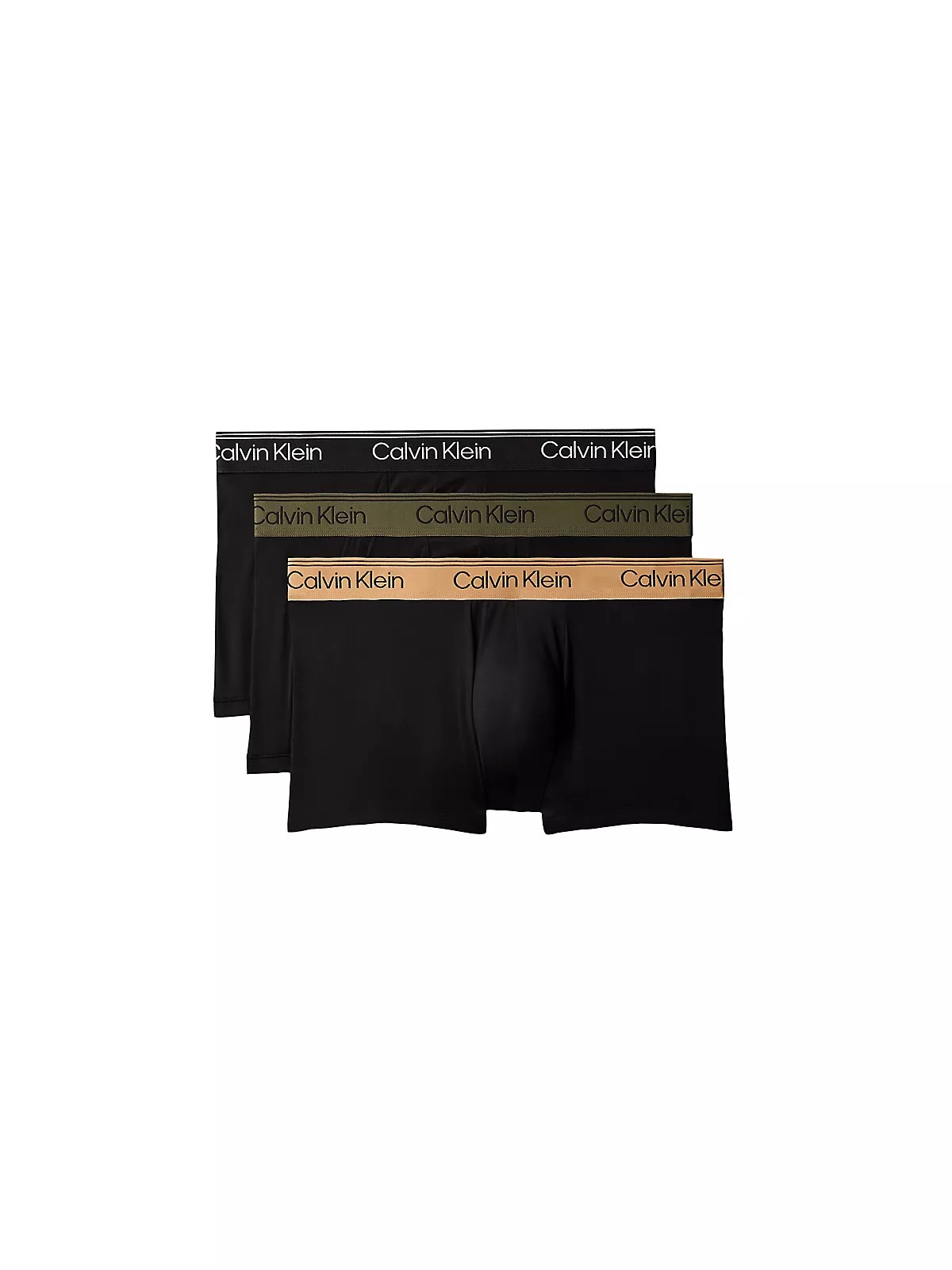 Calvin Klein Calvin Klein Erkek Logolu Elastik Bel Bantlı 3'lü Siyah1 Boxer LV00NB4409-HUE