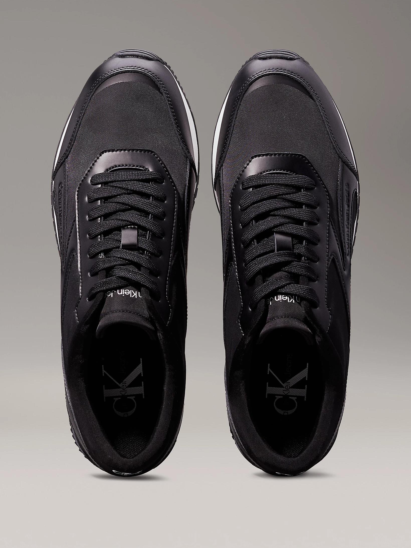 Calvin Klein Calvin Kleın Erkek Marka Logolu Rahat Taban Bağıcıklı Siyah Sneaker YM0YM01117-0GM