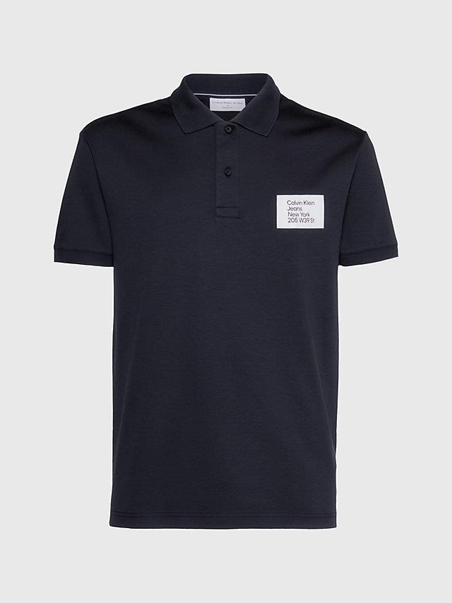 Calvin Klein Calvin Kleın Erkek Marka Logolu Polo Yakalı Organik Pamuklu Siyah Polo Yaka T-Shirt J30J322854-BEH