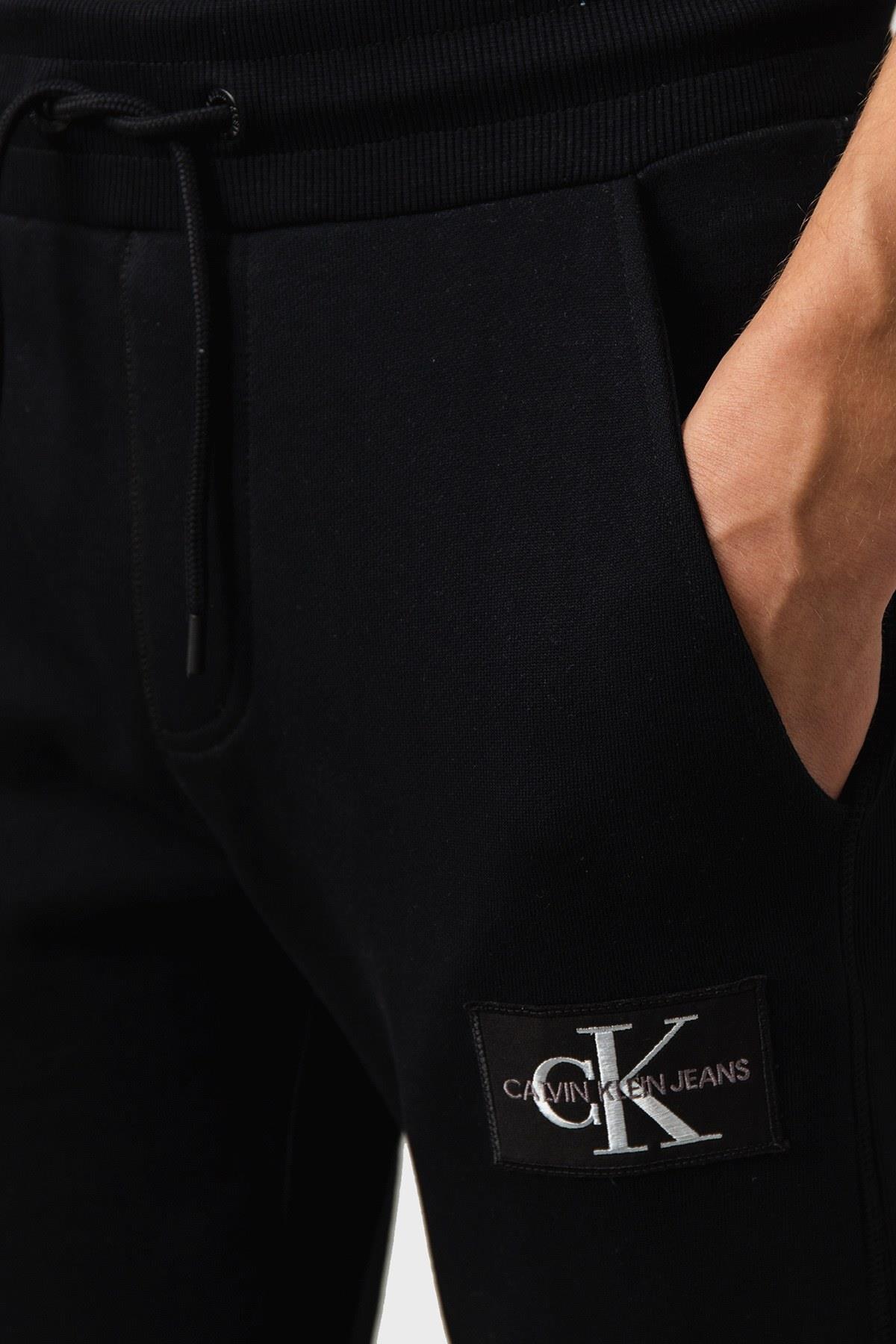 Calvin Klein Calvin Kleın Erkek Marka Logo Detaylı Lastik Bel ve Bilek Siyah Eşofman Altı J30J314066-0GL