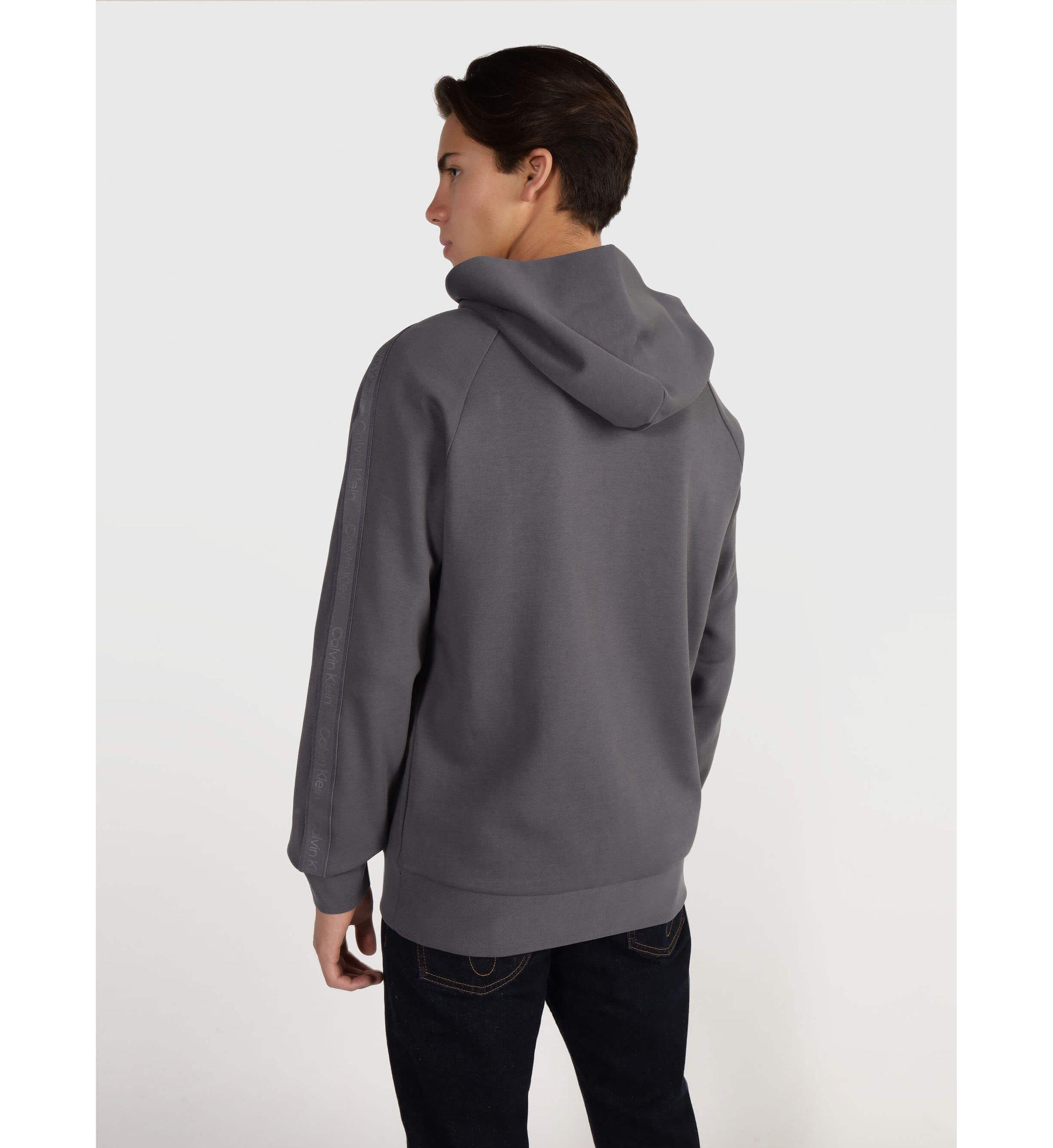 Calvin Klein Calvin Kleın Erkek Marka Logolu Uzun Kollu Rahat Gri Sweatshirt K10K111813-PC9