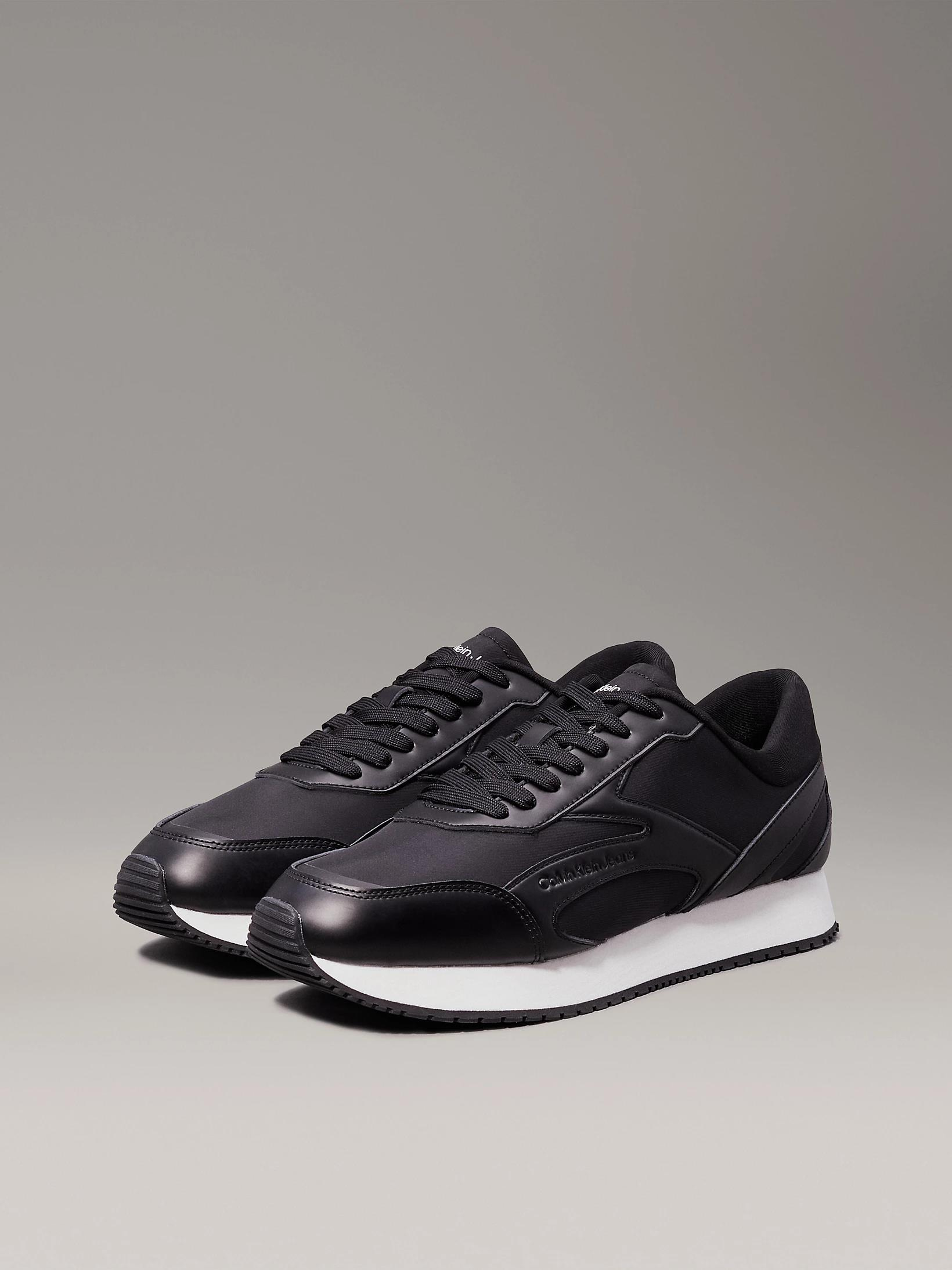 Calvin Klein Calvin Kleın Erkek Marka Logolu Rahat Taban Bağıcıklı Siyah Sneaker YM0YM01117-0GM