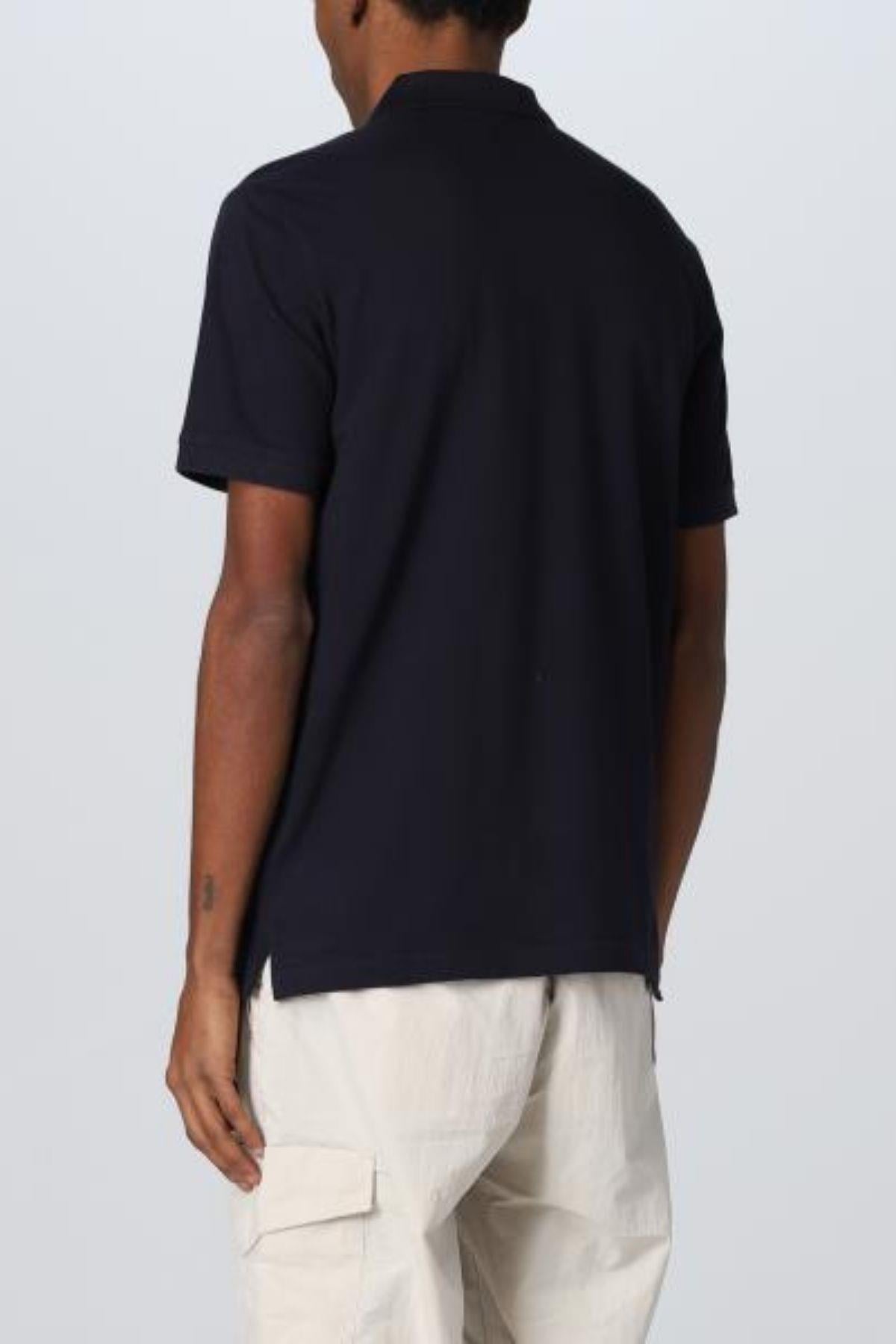 Calvin Klein Calvin Kleın Erkek Marka Logolu Polo Yakalı Organik Pamuklu Mavi Polo Yaka T-Shirt K10K111196-CHW