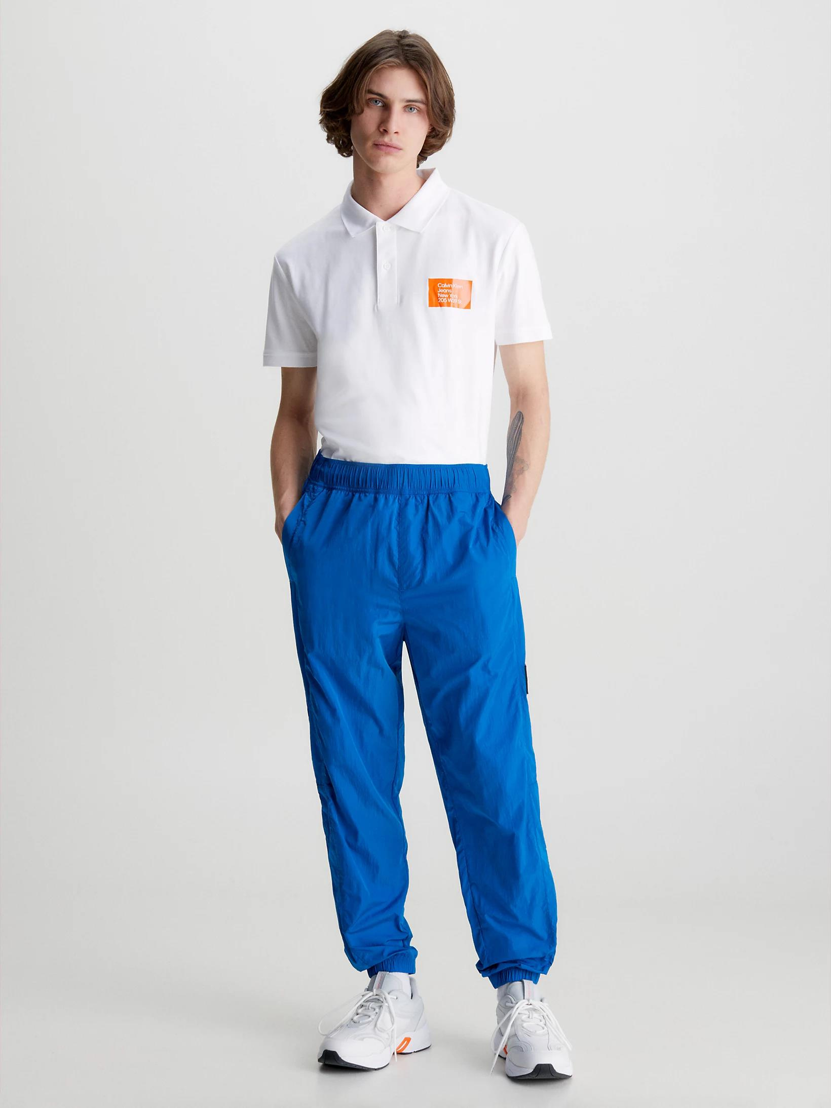 Calvin Klein Calvin Kleın Erkek Marka Logolu Polo Yakalı Organik Pamuklu Beyaz Polo Yaka T-Shirt J30J322854-YAF