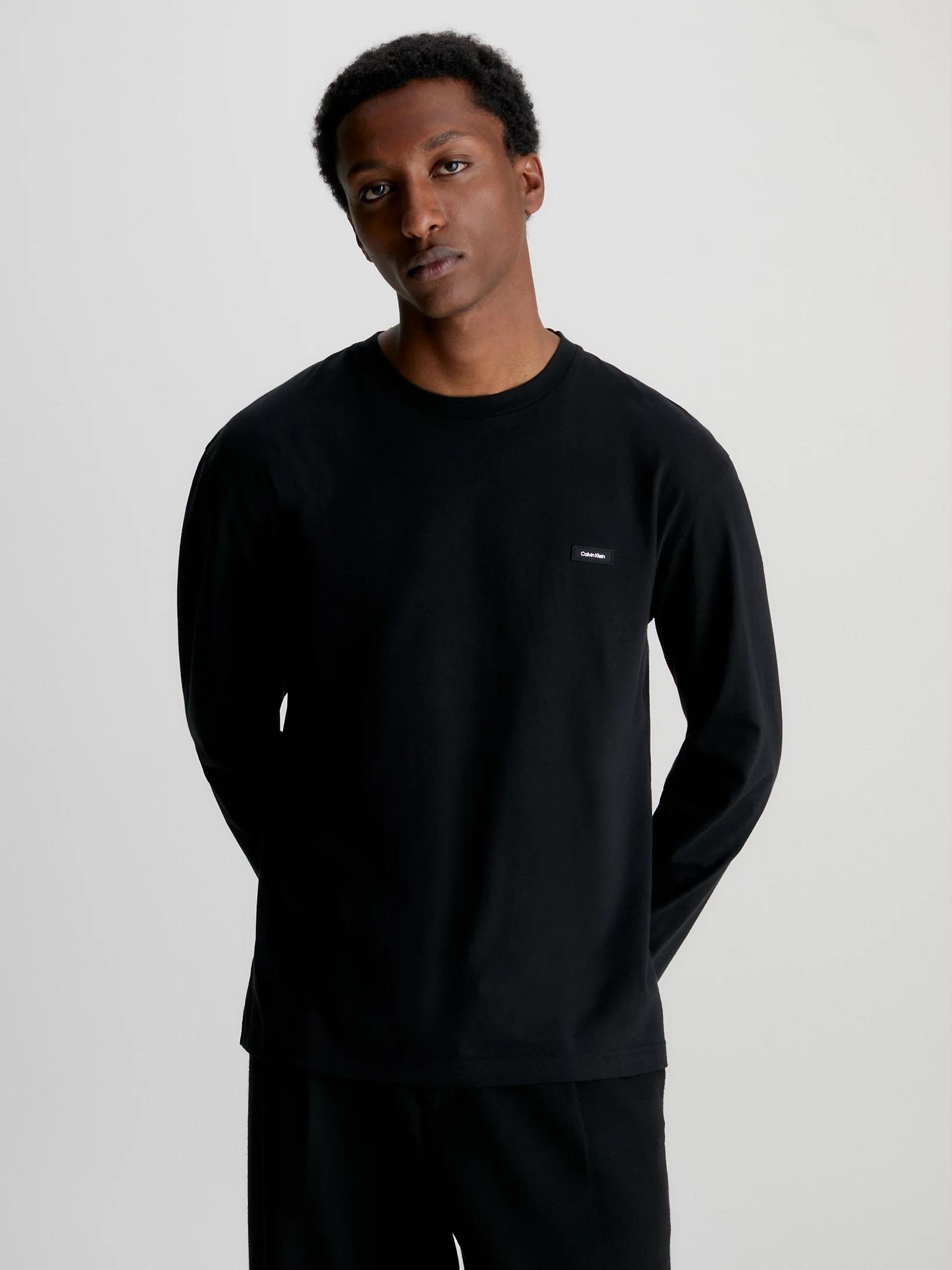 Calvin Klein Calvin Kleın Erkek Marka Logolu Pamuklu Günlük Kullanım Siyah T-Shirt K10K111847-BEH