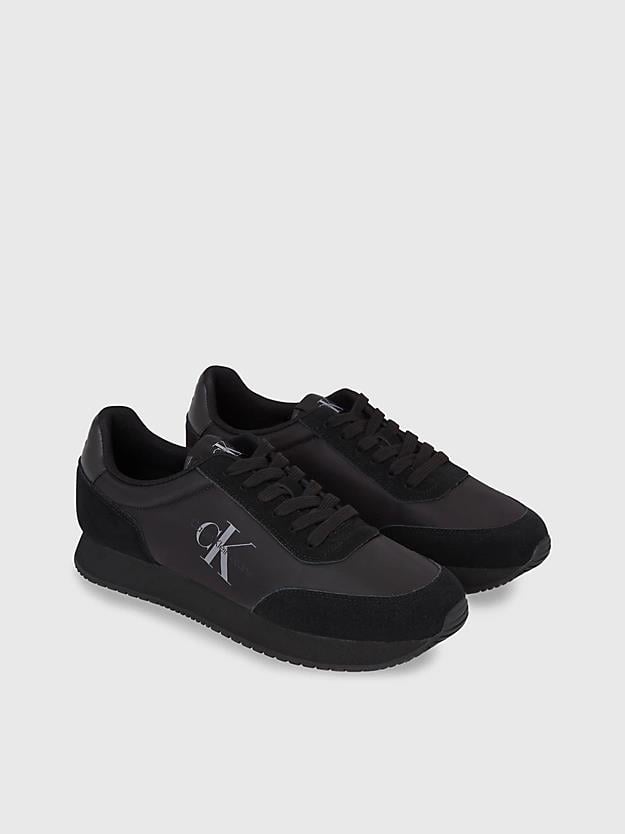 Calvin Klein Calvin Kleın Erkek Marka Logolu Bağcıklı Kaydırmaz Tabanlı Günlük Siyah Ayakkabı YM0YM00746-0GT