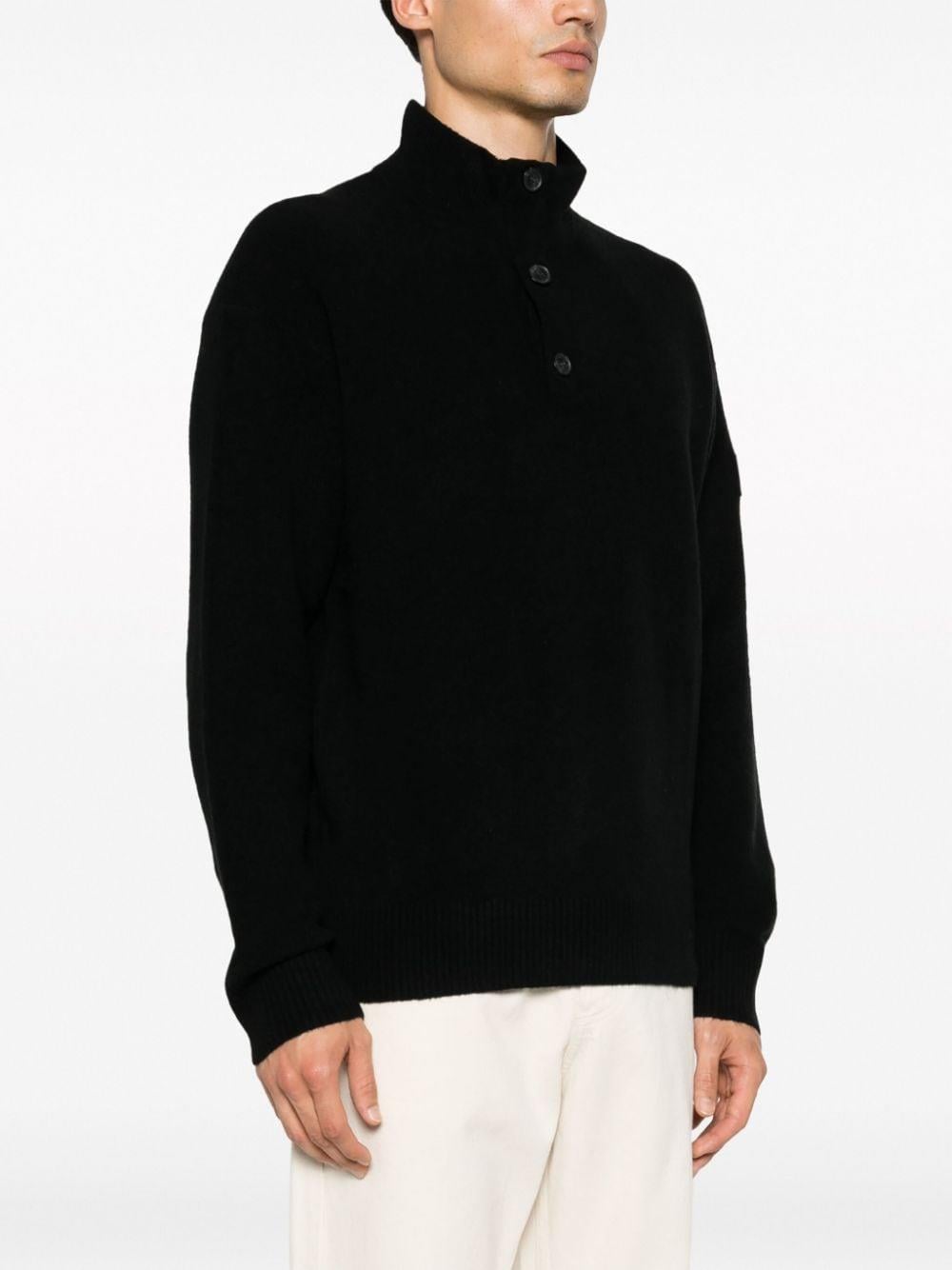 Calvin Klein Calvin Kleın Erkek Marka Logo Detaylı Regular Fit Uzun Kollu Siyah Kazak K10K111960-BEH