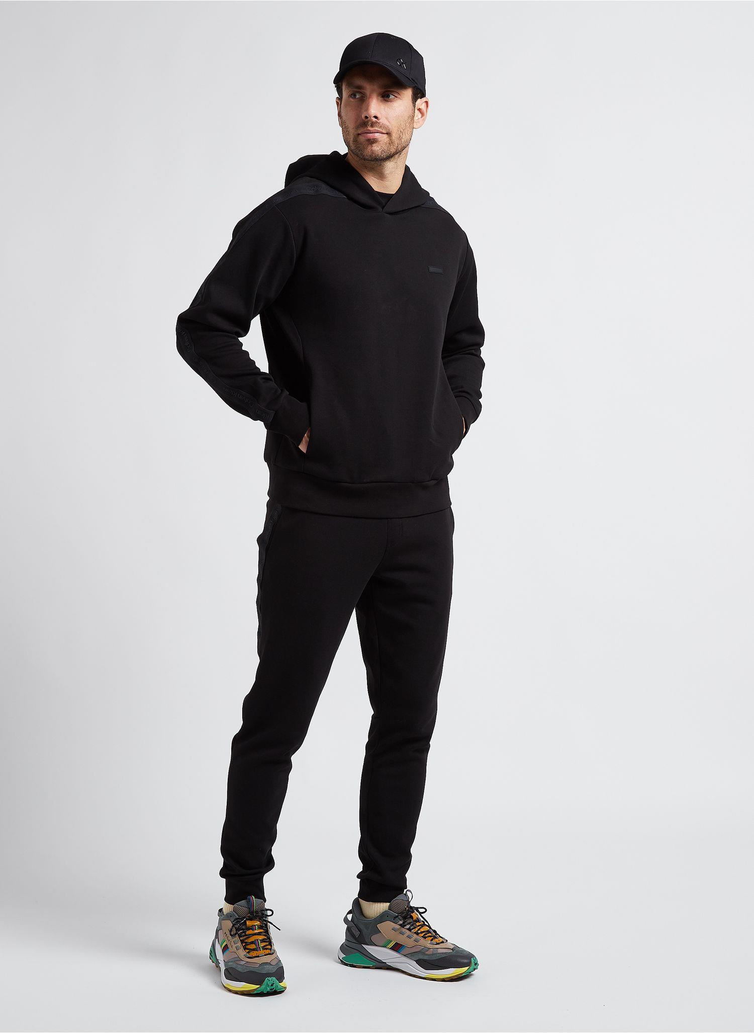 Calvin Klein Calvin Kleın Erkek Marka Logolu Uzun Kollu Rahat Siyah Sweatshirt K10K111813-BEH