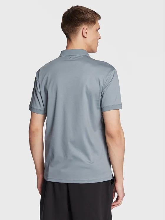 Calvin Klein Calvin Kleın Erkek Marka Logolu Polo Yakalı Organik Pamuklu Gri Polo Yaka T-Shirt J30J322853-PN6