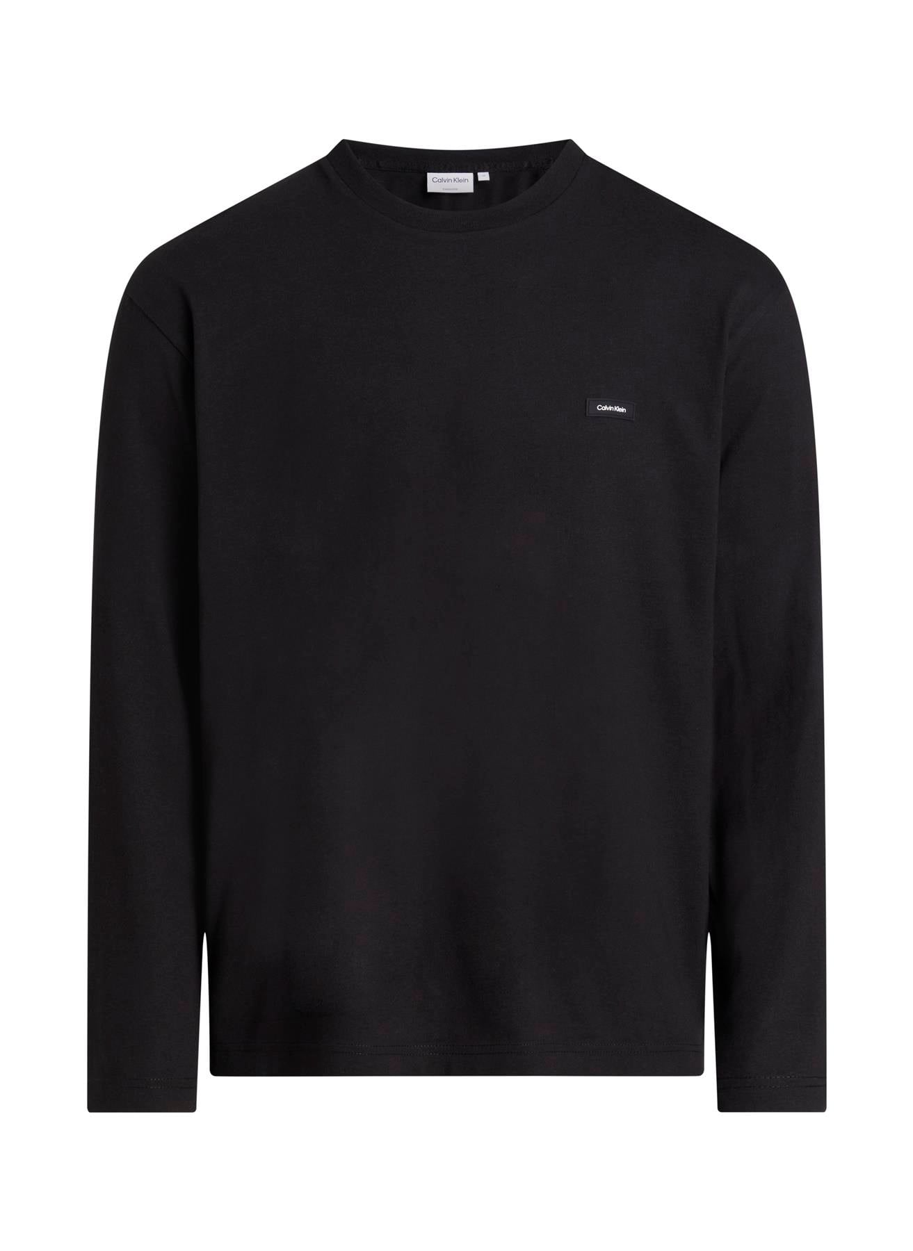Calvin Klein Calvin Kleın Erkek Marka Logolu Pamuklu Günlük Kullanım Siyah T-Shirt K10K111847-BEH