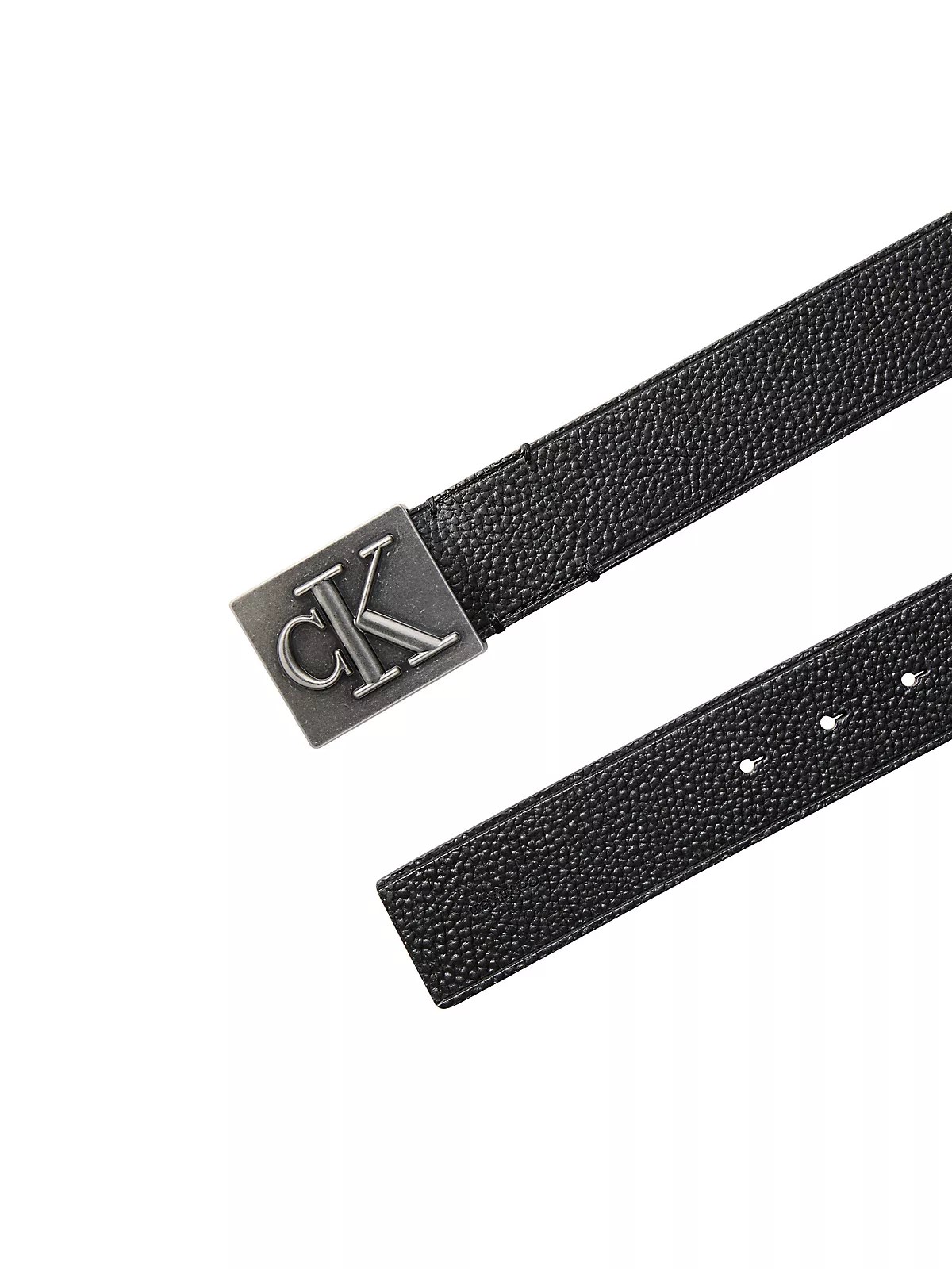 Calvin Klein Calvin Klein Erkek Metal Tokalı Ayarlanabilir Deri Siyah Kemer LV04D7111G-V8L
