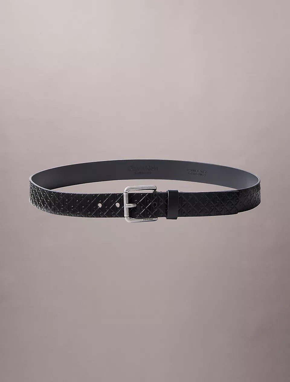 Calvin Klein Calvin Klein Erkek Metal Tokalı Ayarlanabilir Deri Siyah Kemer LV04D7099G-V8L