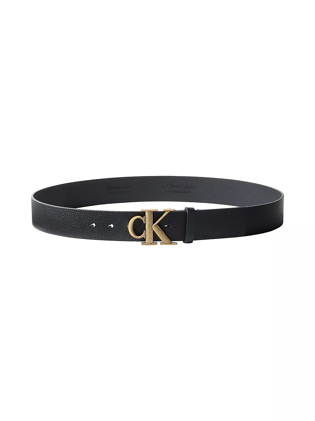 Calvin Klein Calvin Klein Erkek Metal Tokalı Ayarlanabilir Deri Siyah Kemer LV04D7109G-V8K