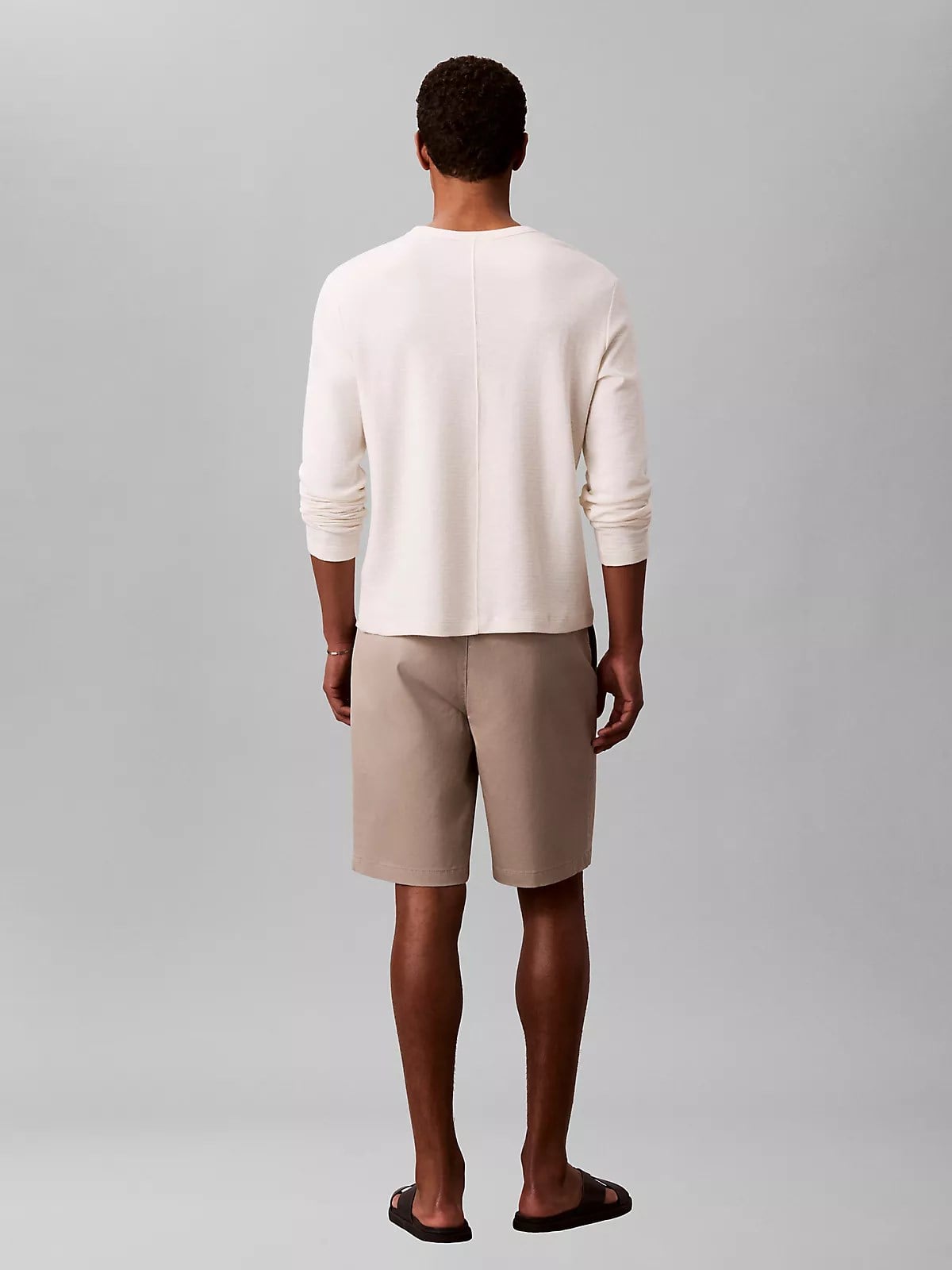 Calvin Klein Calvin Klein Erkek Normal Kesim Pamuklu Chino Bej Şort LV04LB600G-RAK
