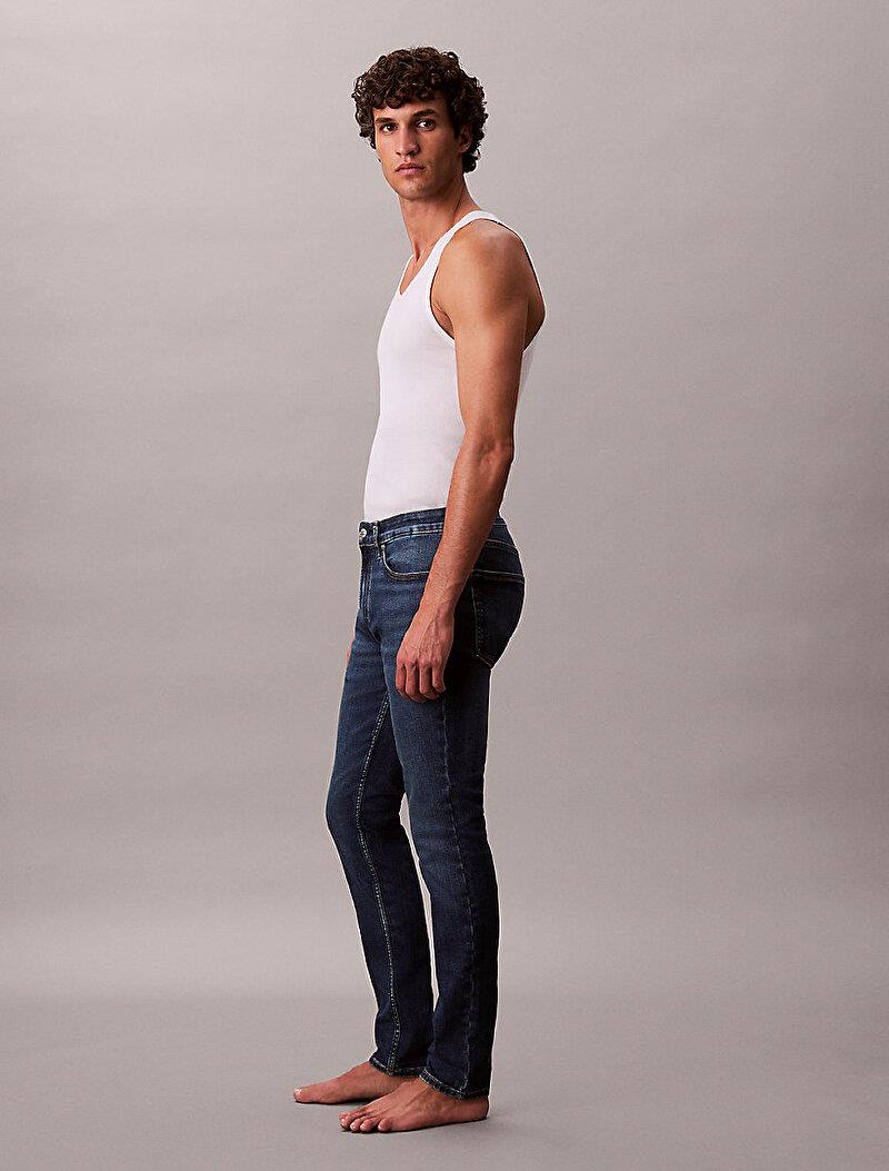Calvin Klein Calvin Klein Erkek Normal Bel Slim Fit Dar Paça Lacivert Pantolon LV04RB720G-PTR