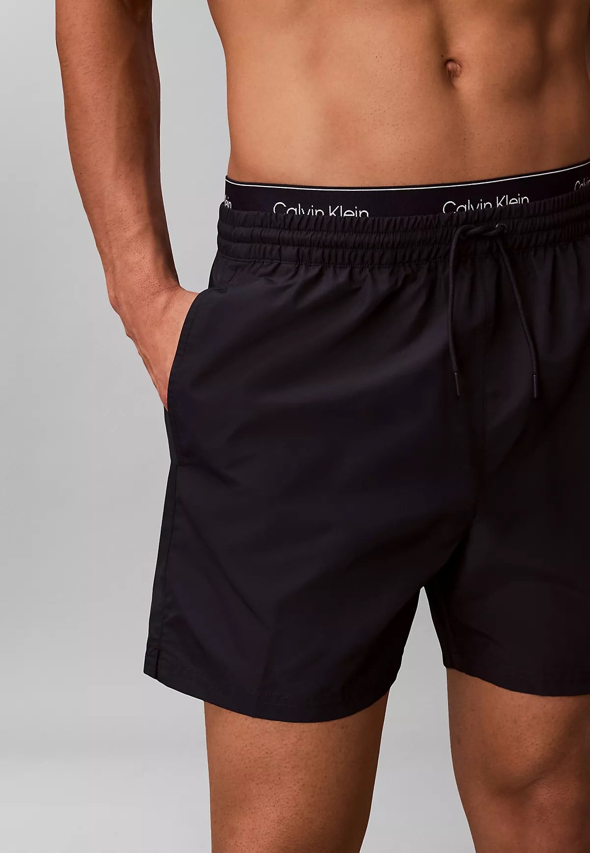 Calvin Klein Calvin Klein Erkek Normal Kesim Hızlı Kuruyan Kumaşlı Lacivert Deniz Şortu LV00N61023-0PP