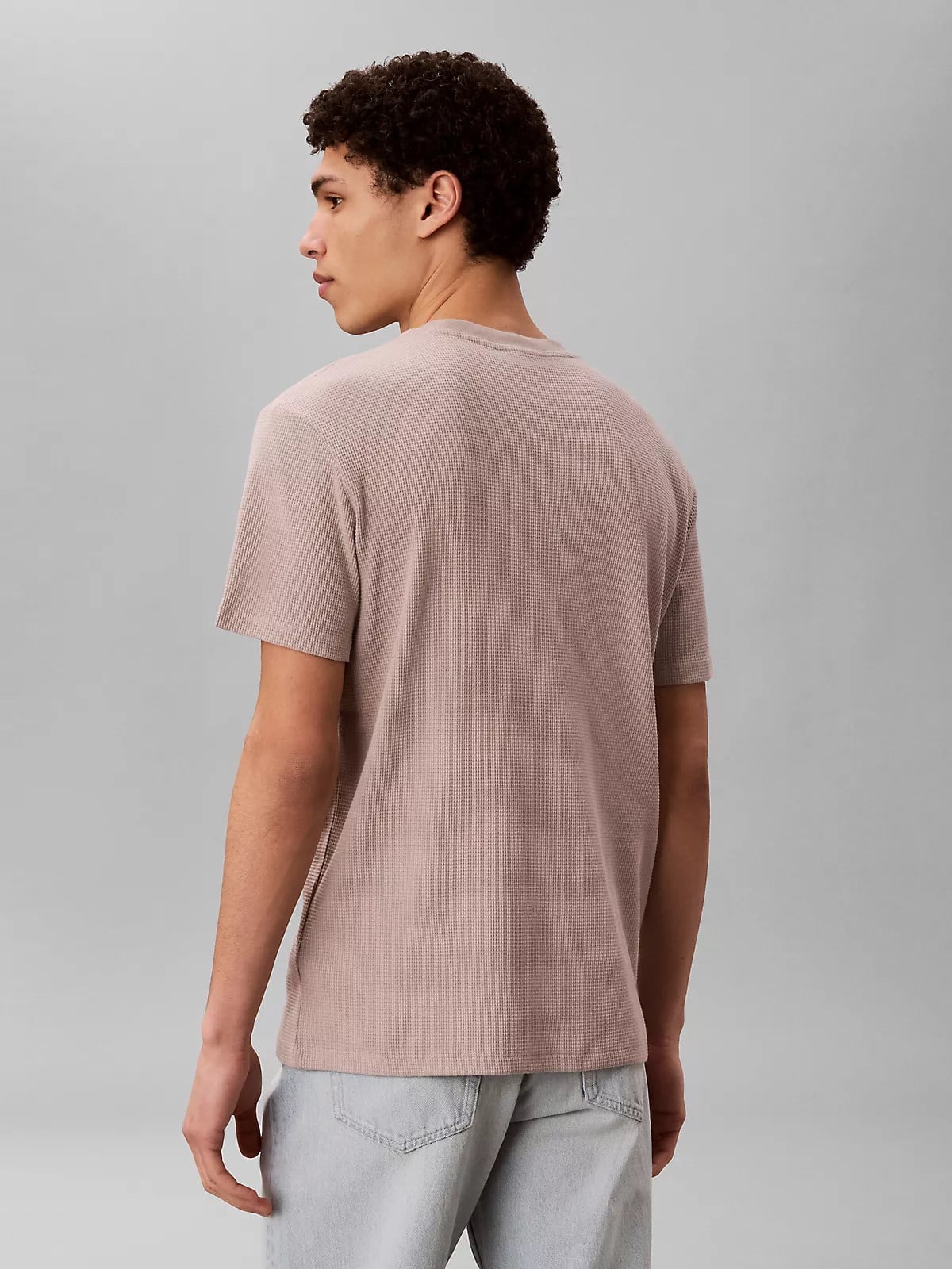 Calvin Klein Calvin Klein Erkek Normal Kesim Yuvarlak Yakalı Logo Etiketli Kısa Kollu Pembe T-Shirt LV04RD008G-K6B