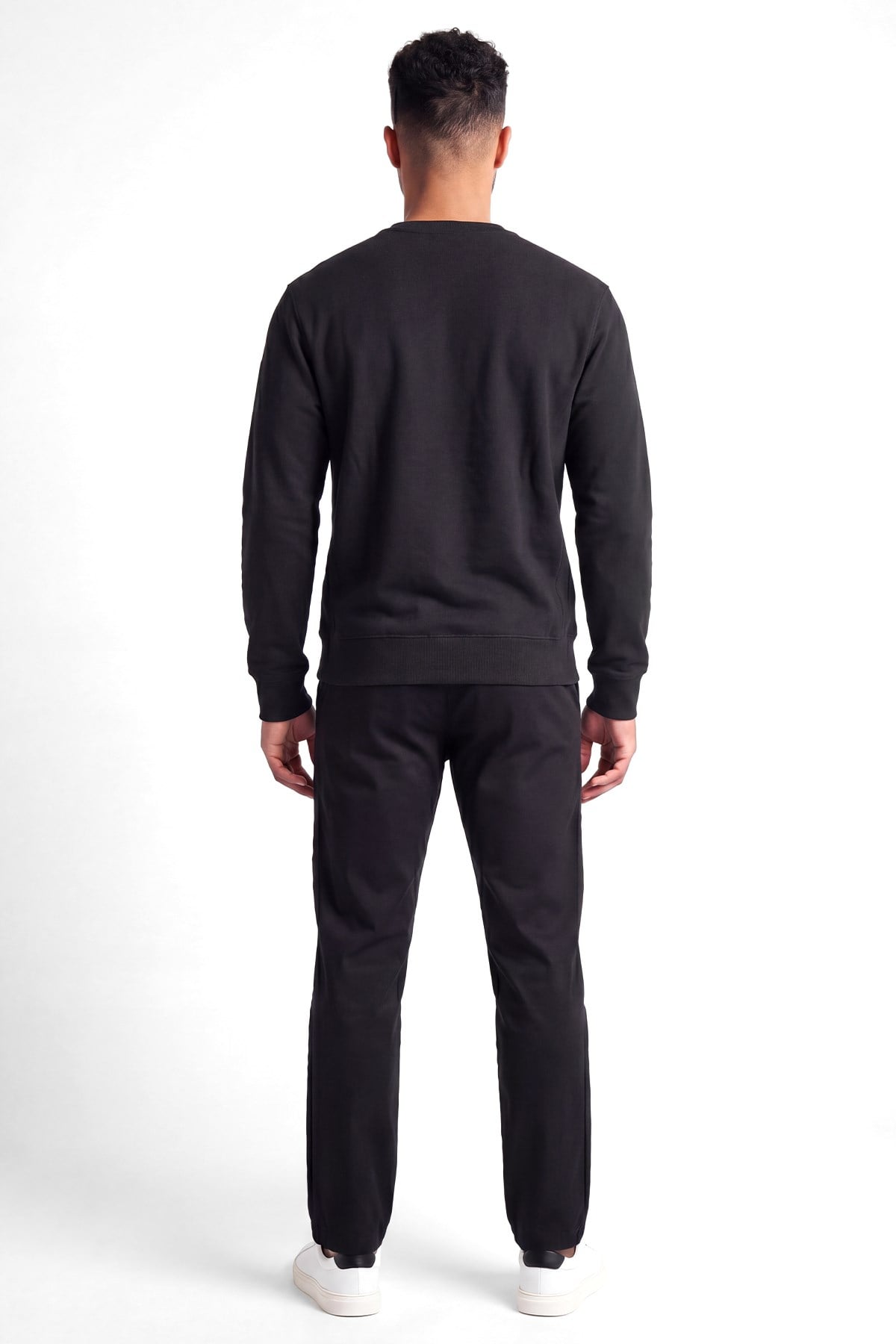 Calvin Klein Calvin Klein Erkek Normal Kalıp Pamuklu CK Logo İmzalı Uzun Kollu Siyah Sweatshirt LV04RG257G-UB1