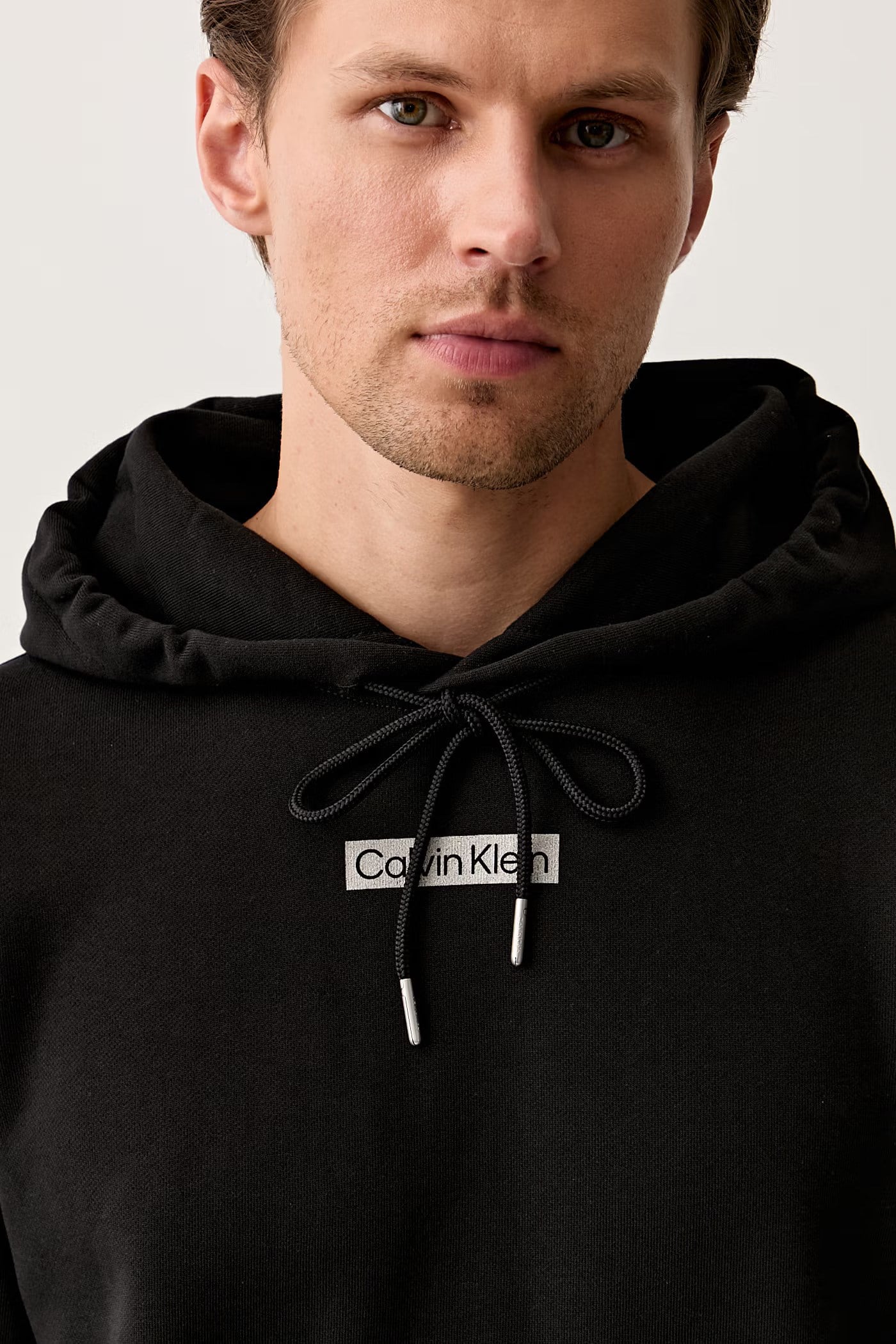 Calvin Klein Calvin Klein Erkek Normal Kesim Yüksek Pamuk İçerikli Kapüşonlu Uzun Kollu Siyah Sweatshirt LV04RG276G-UB1